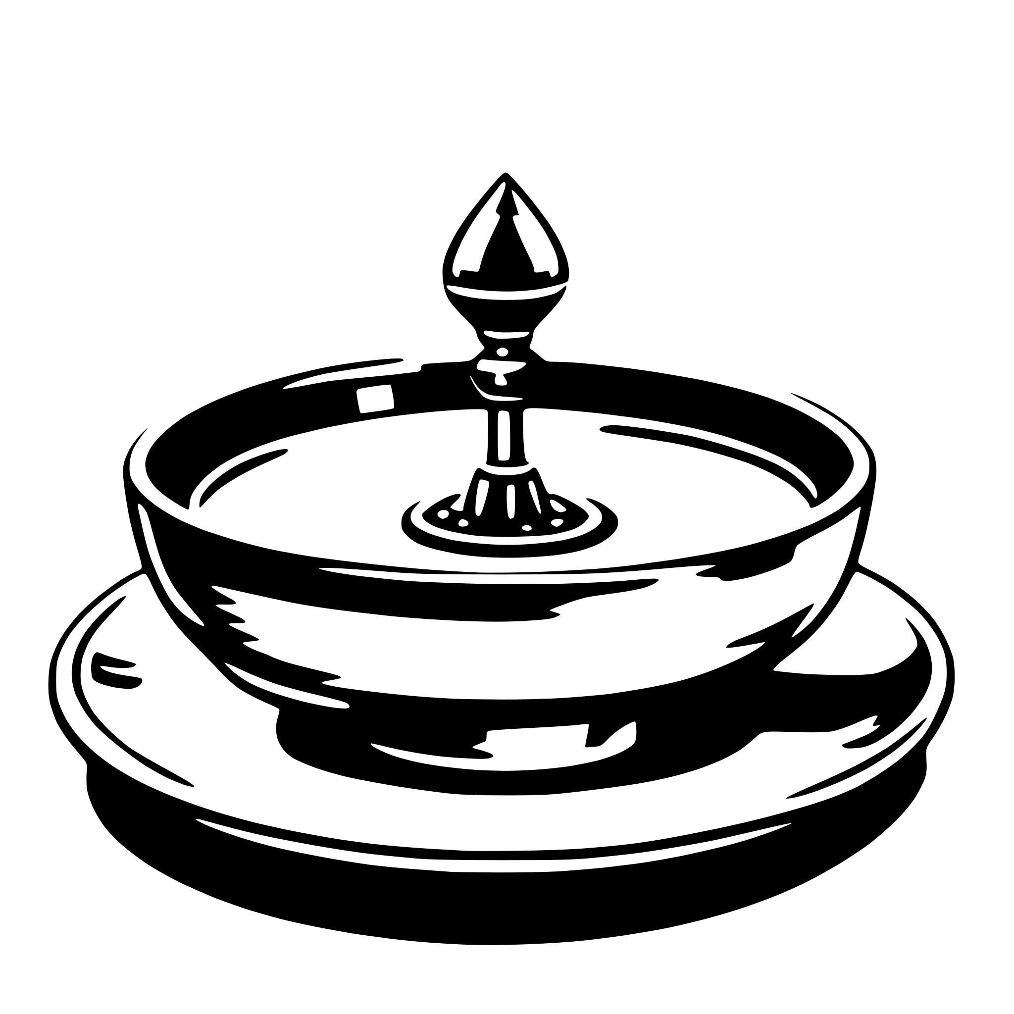 AI-generated SVG of a saucer