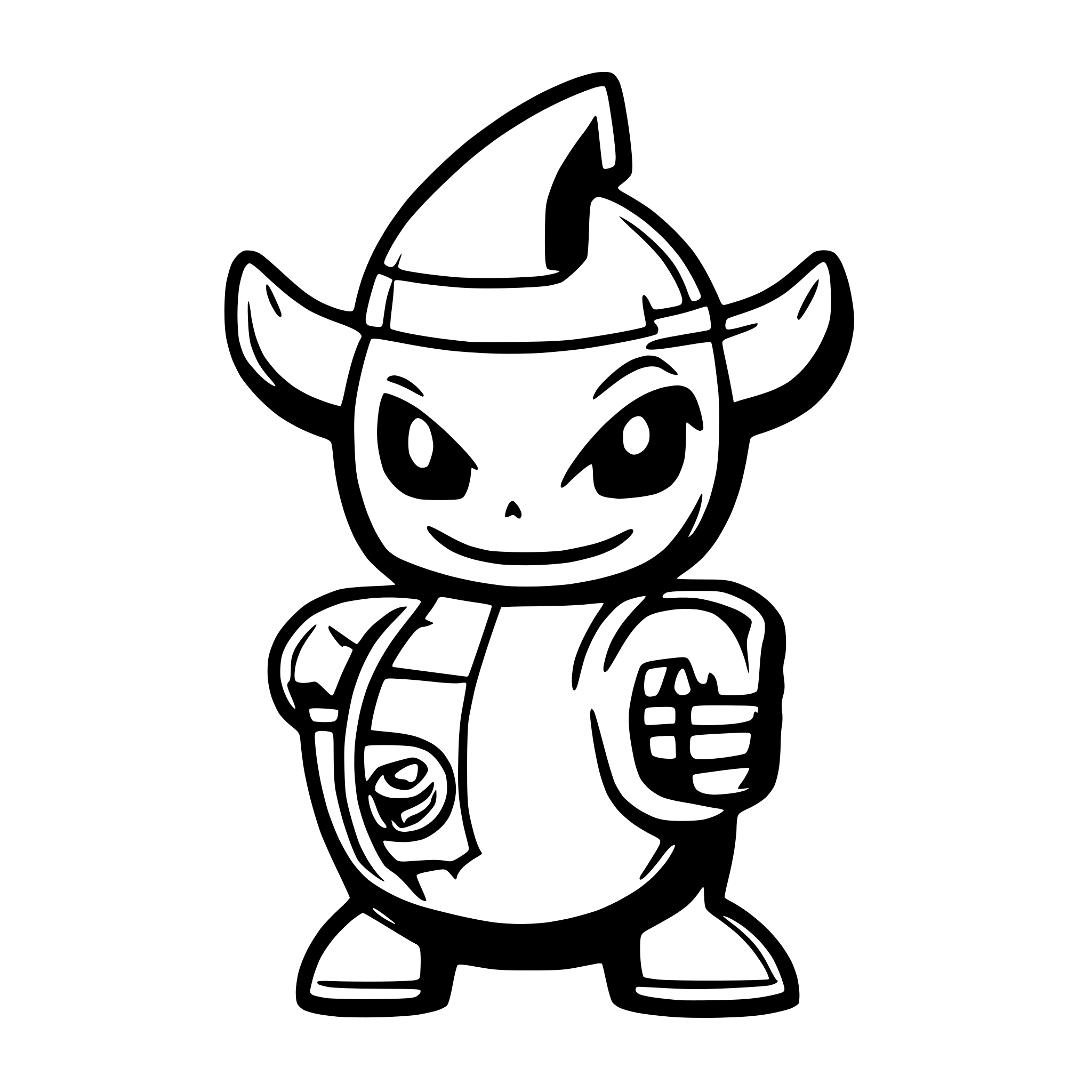 AI-generated SVG of a Logo of Dolpin wearing knuckledusters with a anchor tatoo