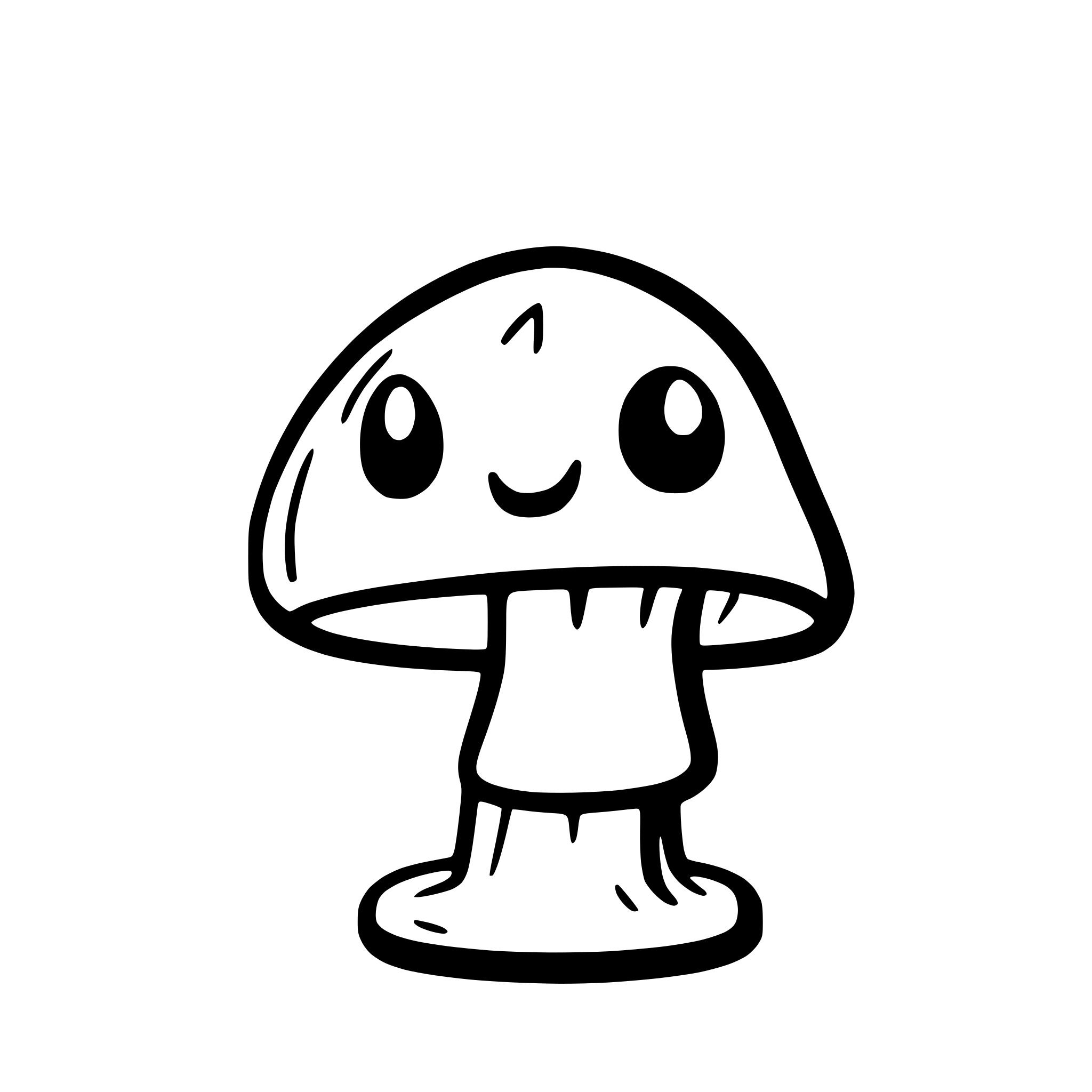 AI-generated SVG of a Create an SVG illustration of a cute ghost mushroom for a 404 error page on a mushroom-themed website. The character should have a classic mushroom cap (like an Amanita or Porcini) but with a ghostly, semi-transparent white body that tapers at the bottom like a traditional ghost. Add small, friendly cartoon eyes and a surprised expression that conveys 'Oops, something's missing!' The mushroom ghost should appear to be floating slightly above the ground with a subtle shadow beneath it. Use a limi