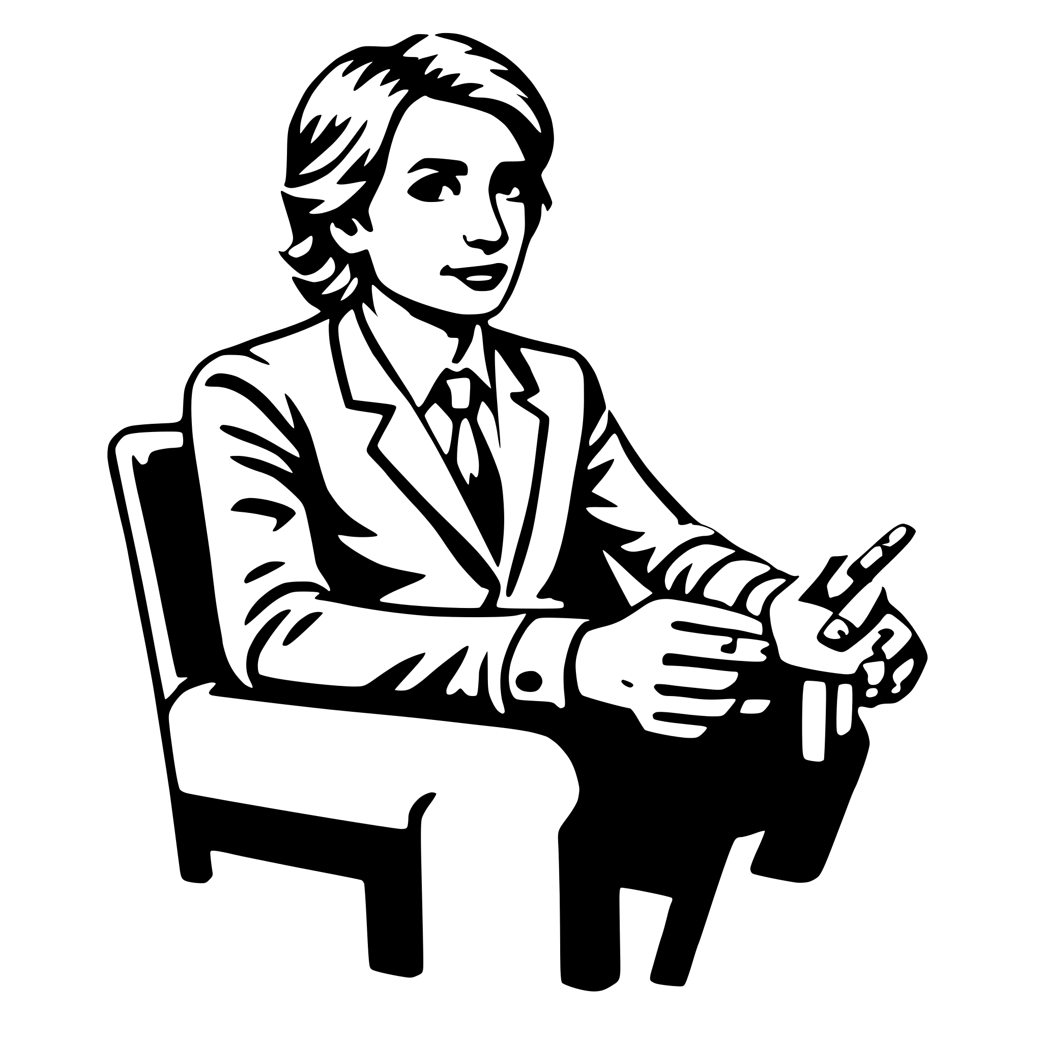 AI-generated SVG of 'psychologist'