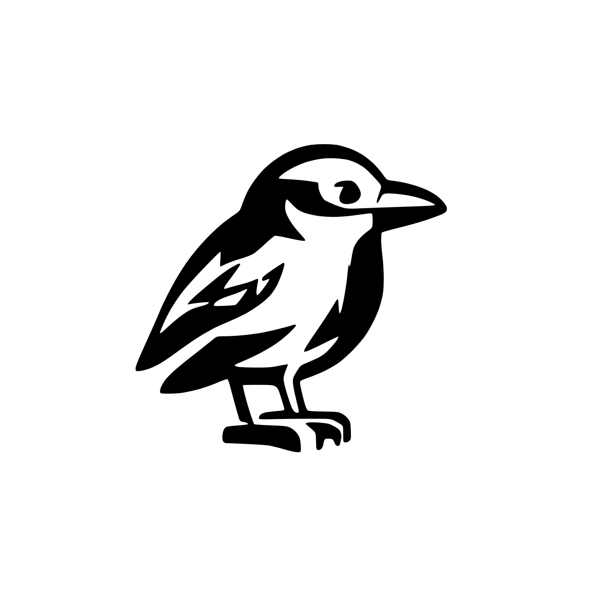AI-generated SVG of a crow icon