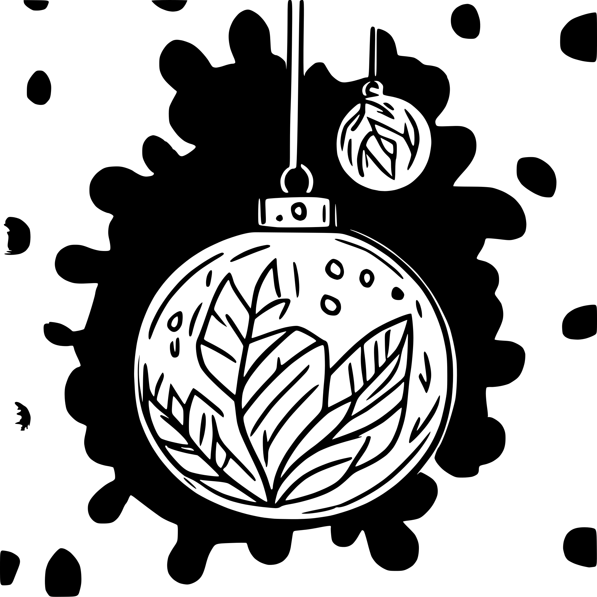 AI-generated SVG of a Christmas Ball
