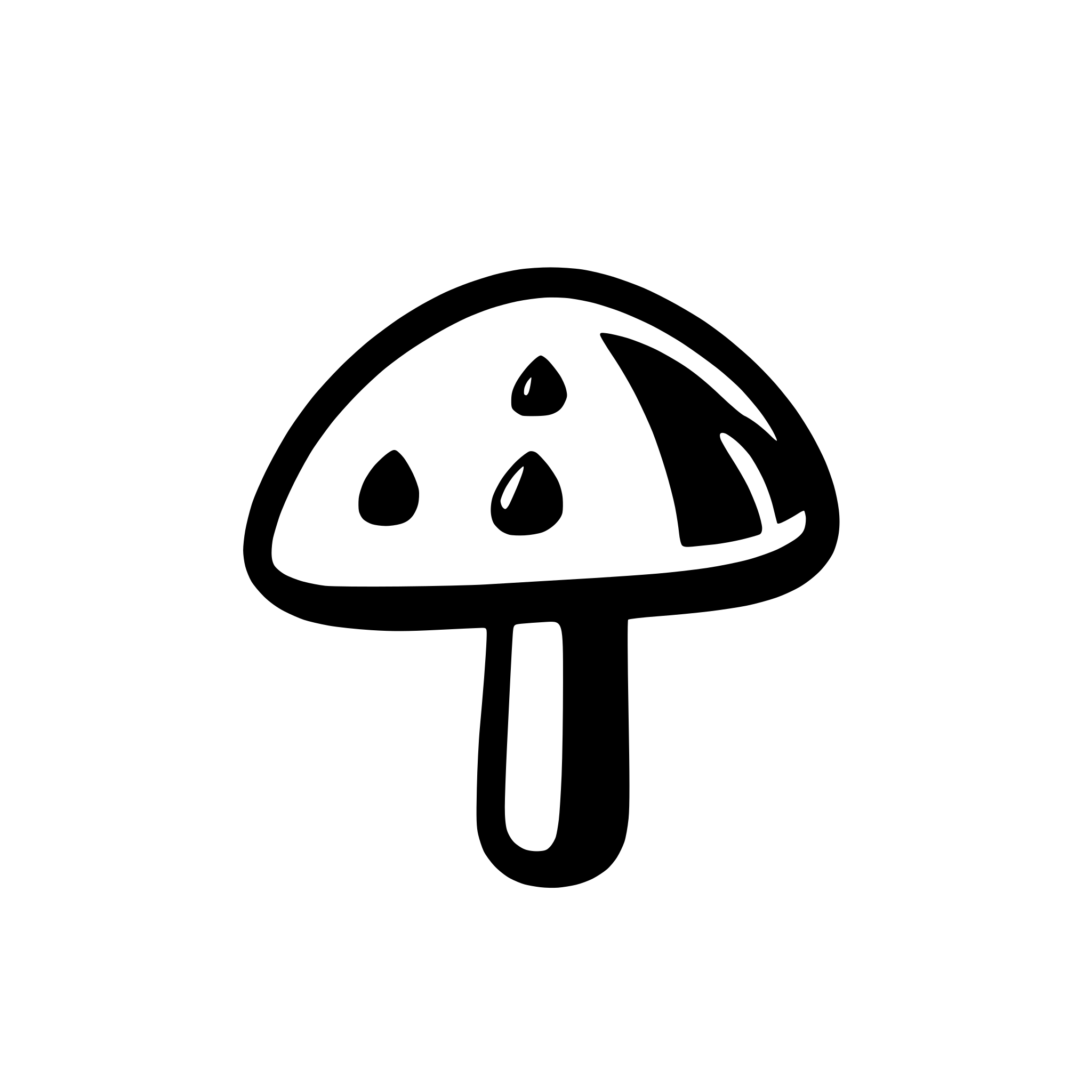 AI-generated SVG of a mushroom minimalistic