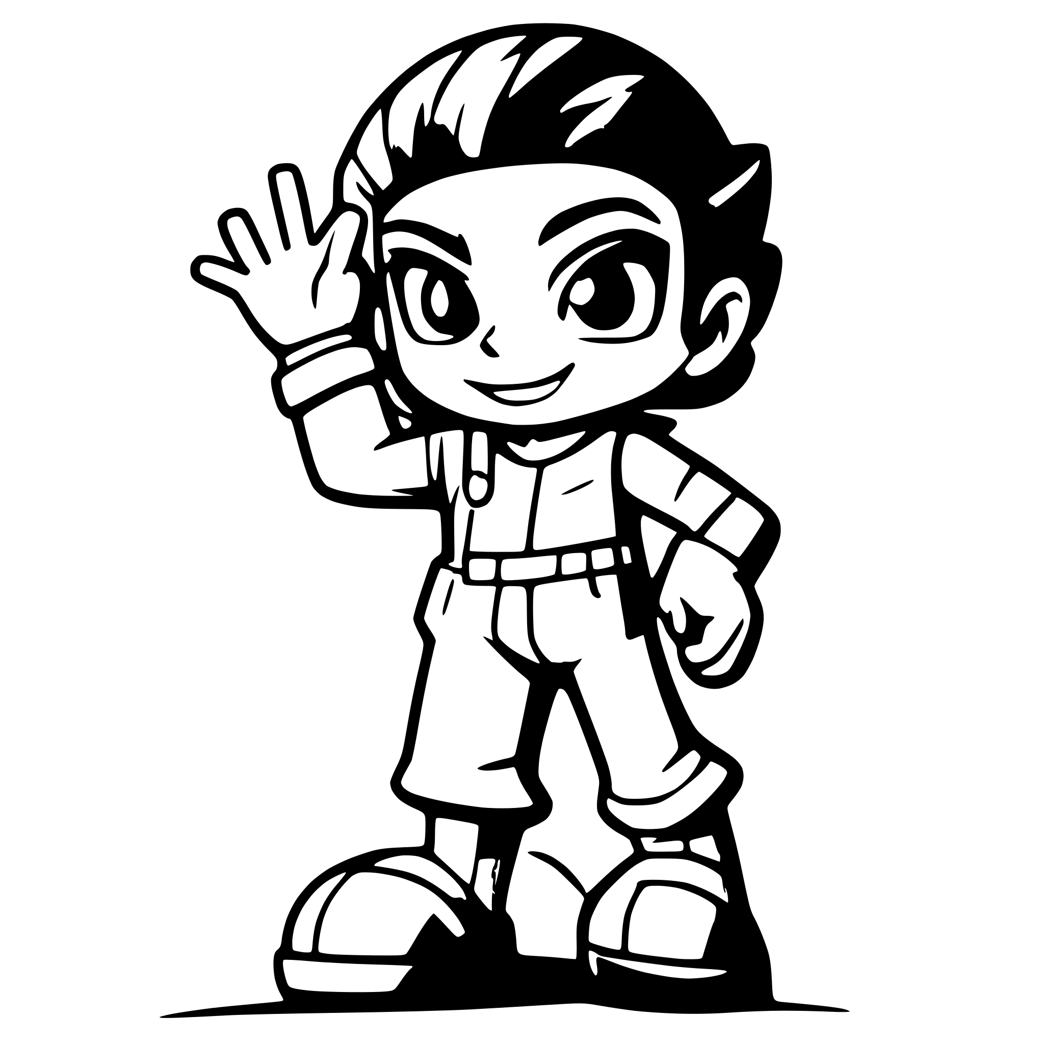 AI-generated SVG of a speedy gonzalez