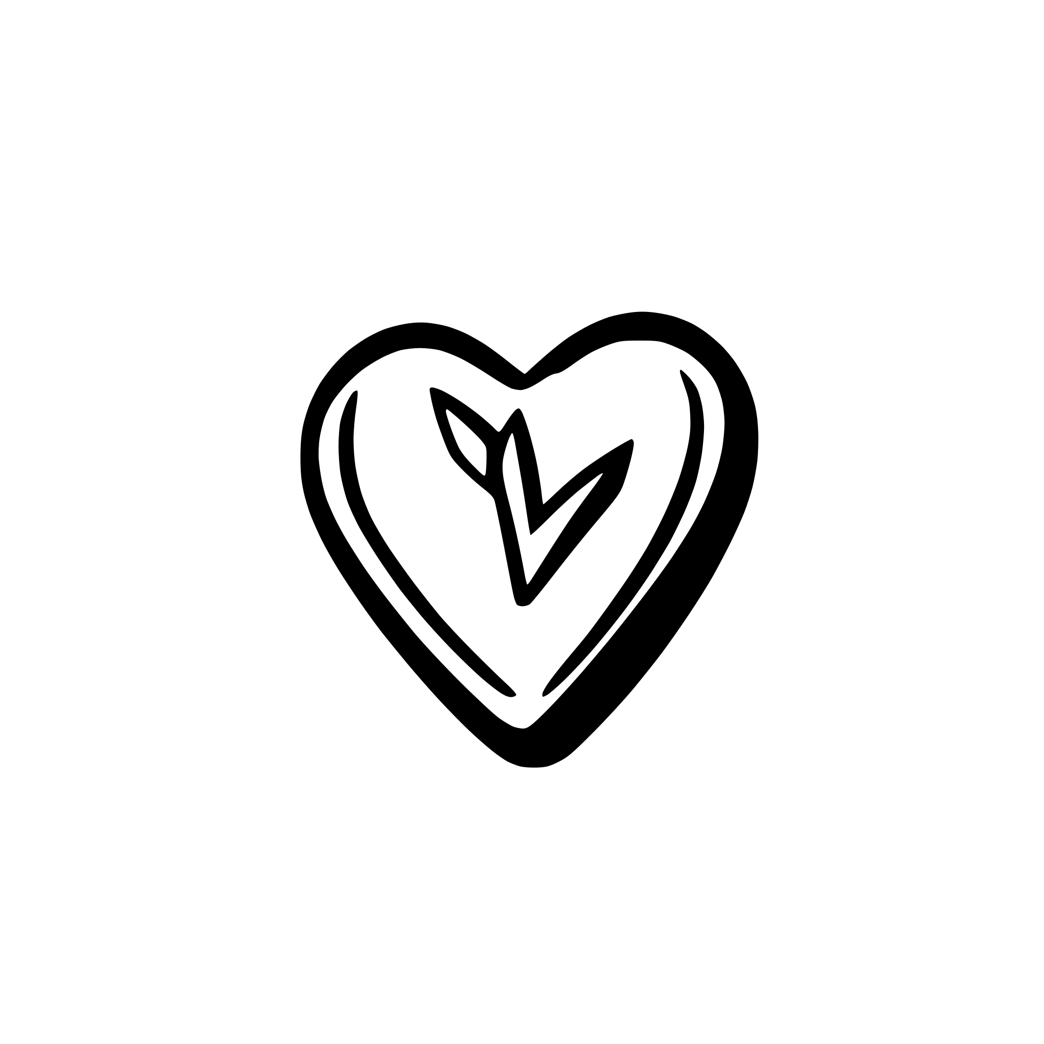 AI-generated SVG of a handrawn heart