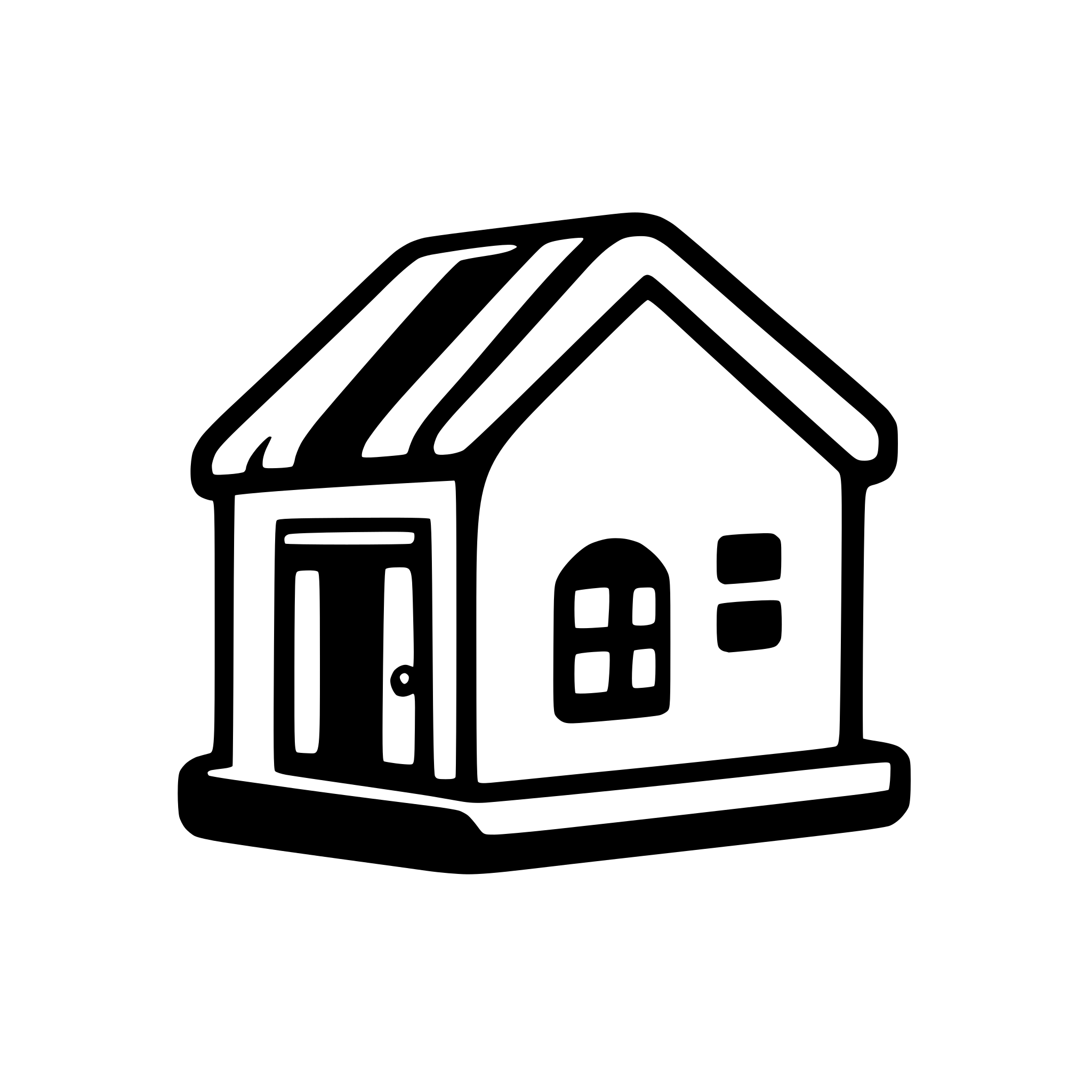 AI-generated SVG of a house