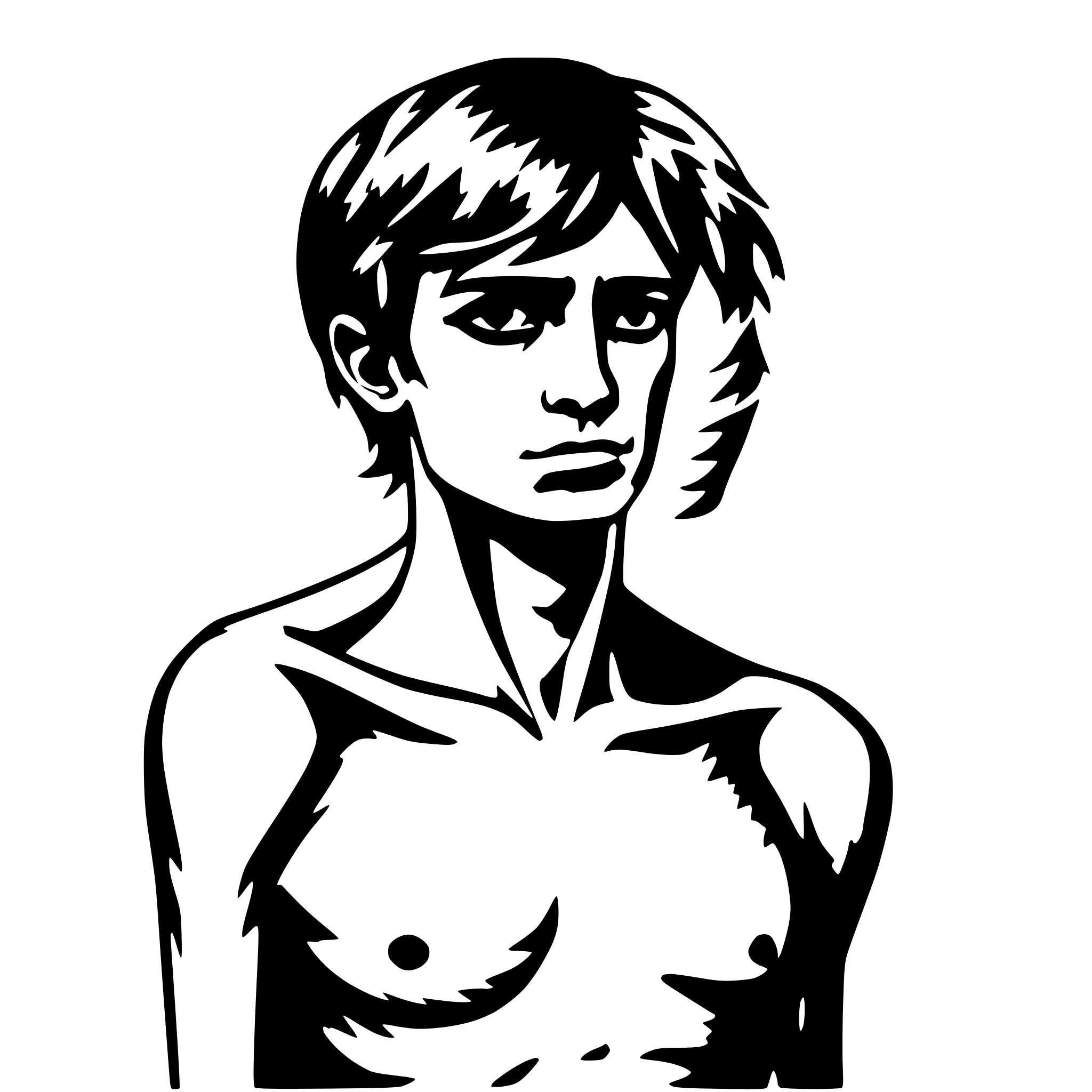 AI-generated SVG of a sad faced skinny body type male with visible ribs AI-generated SVG of a sad faced skinny body type male with visible ribs