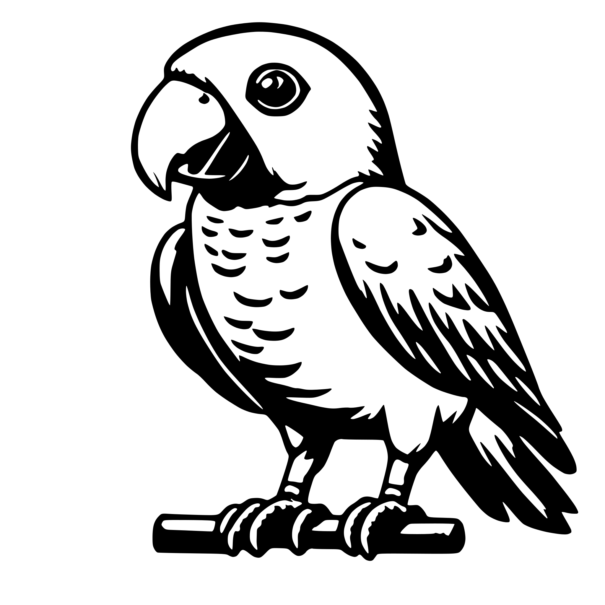AI-generated SVG of 'Parrot'