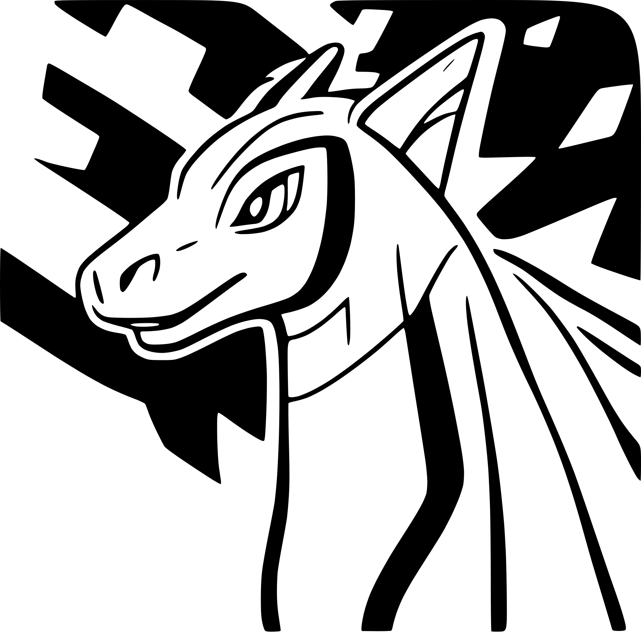 AI-generated SVG of a a dragon