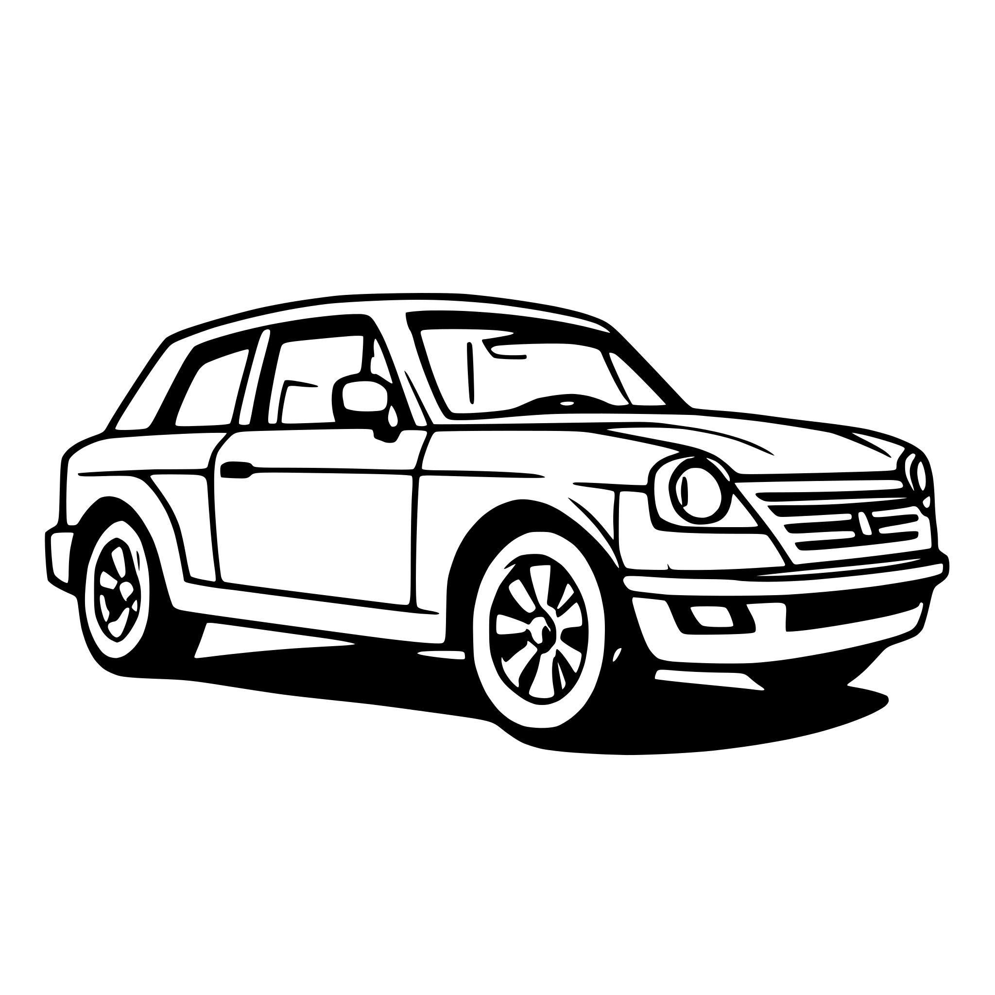 AI-generated SVG of a car