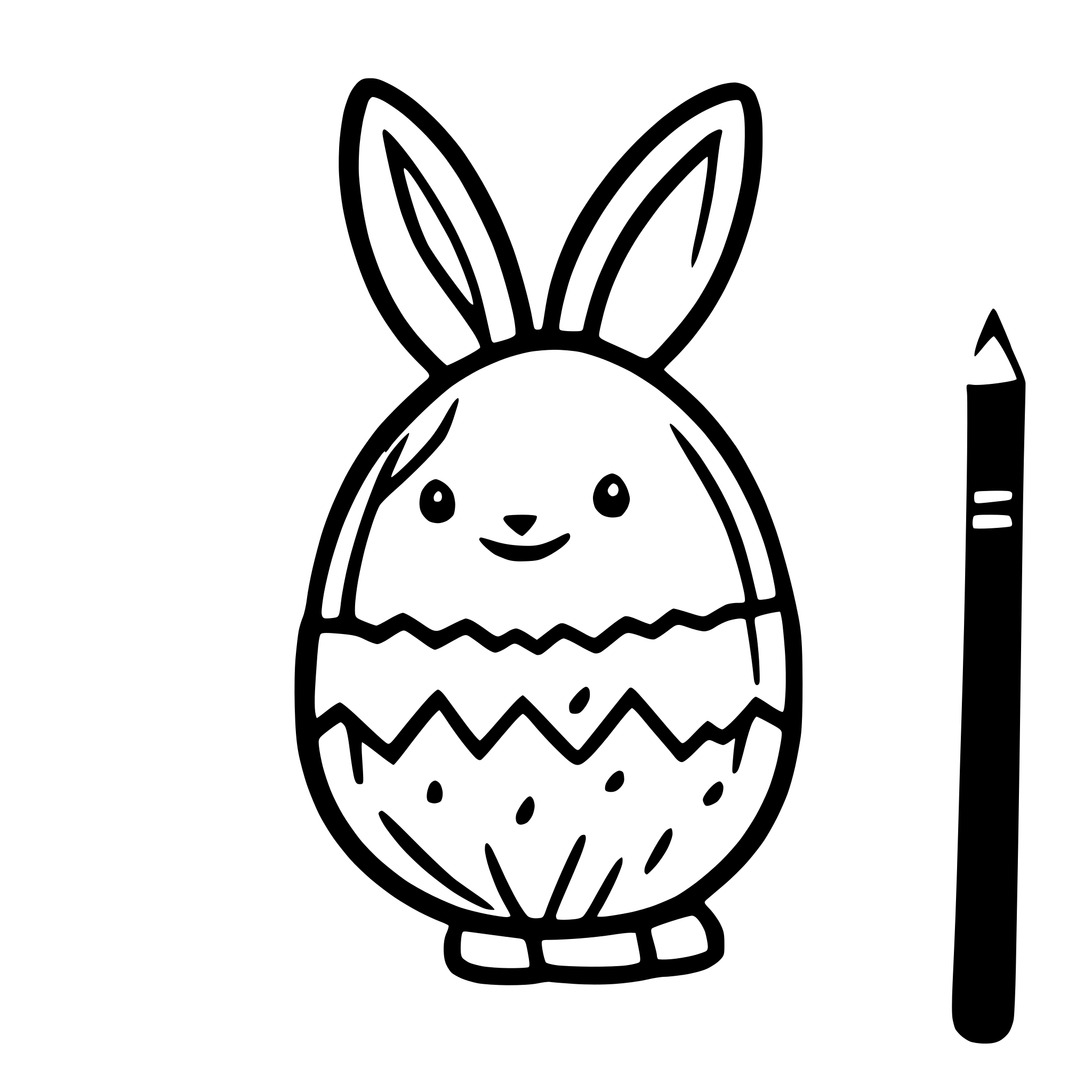 AI-generated SVG of a easter