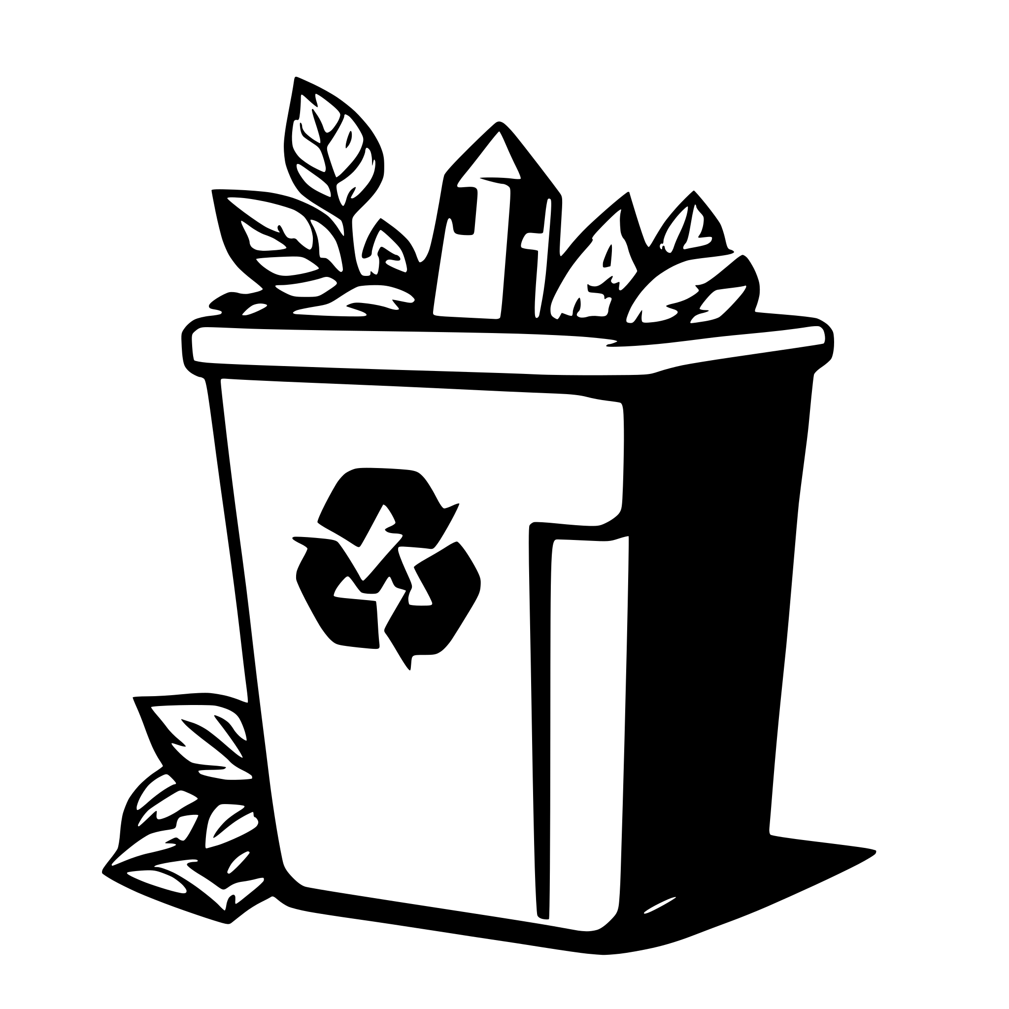 AI-generated SVG of 'recycling'