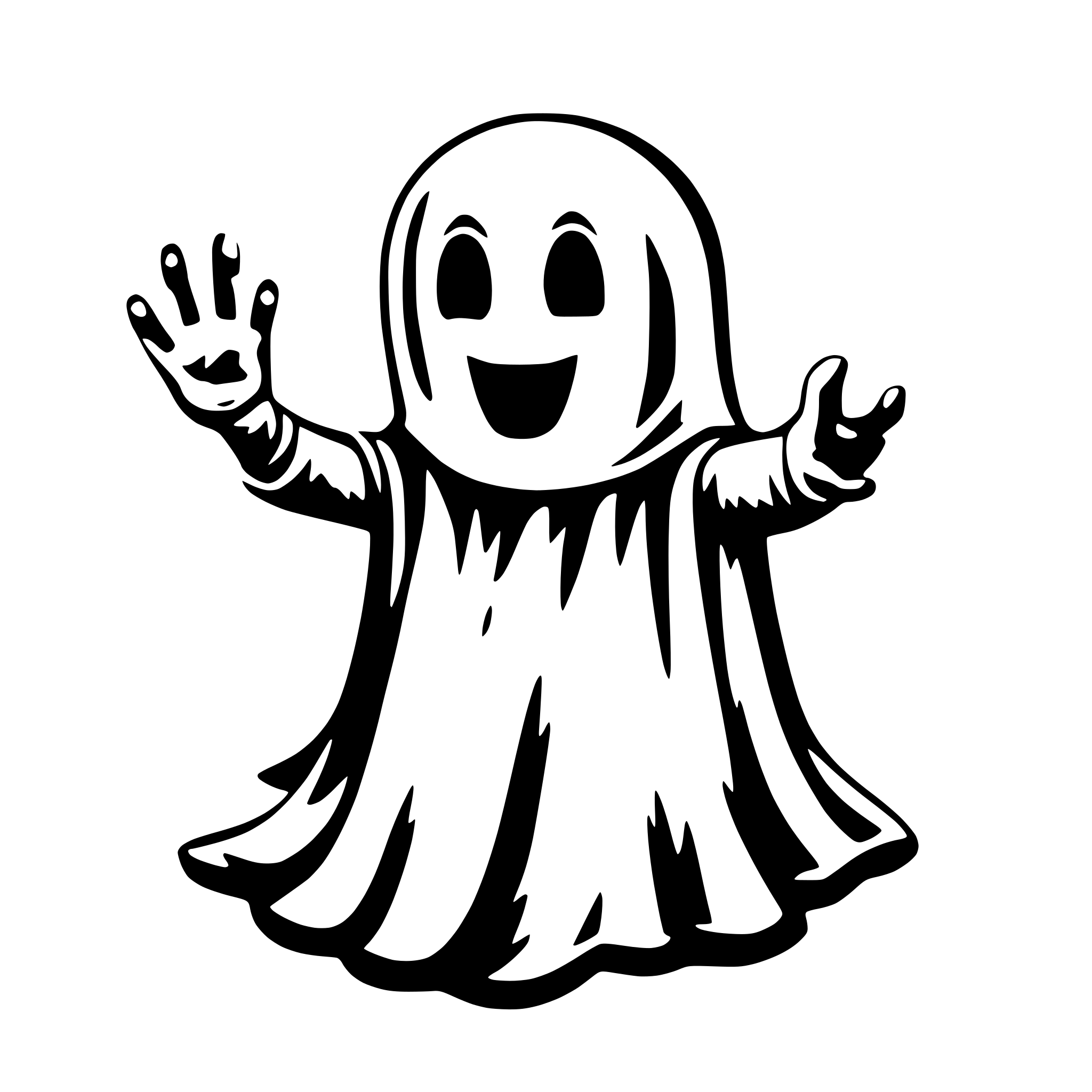 AI-generated SVG of 'lovley ghost'