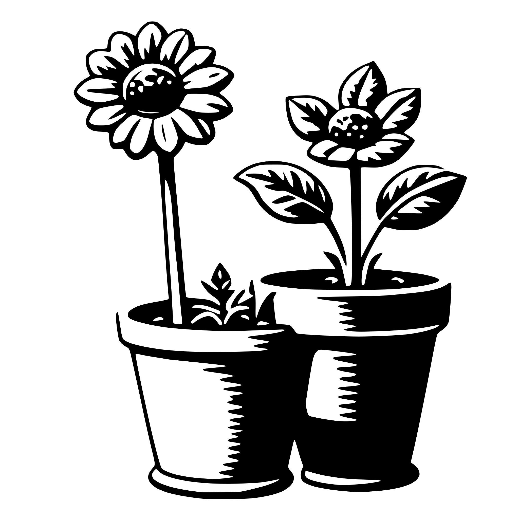 AI-generated SVG of a flowerpot