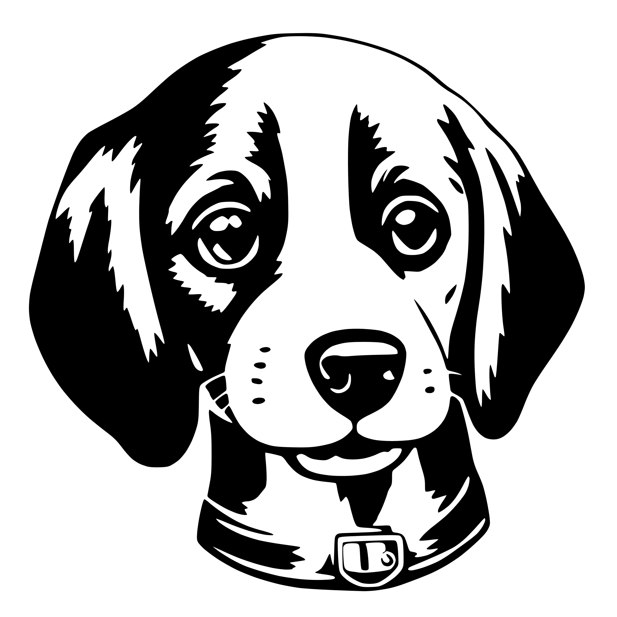 AI-generated SVG of a cutie dogs face
