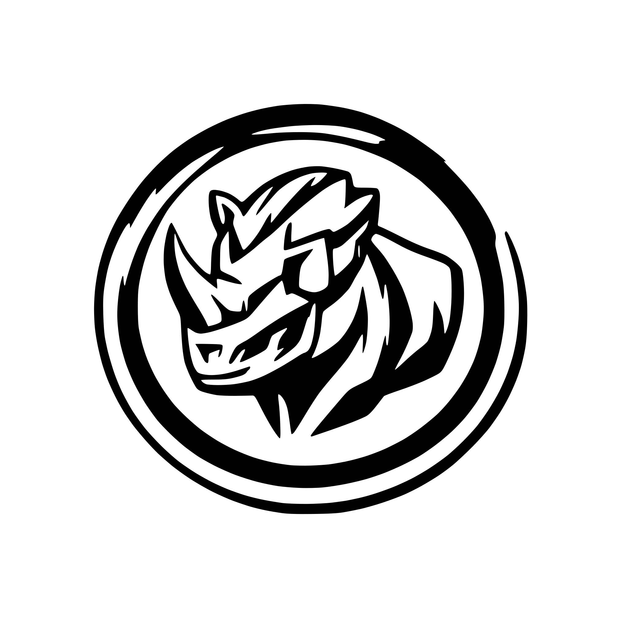 AI-generated SVG of 'rhinoceros'