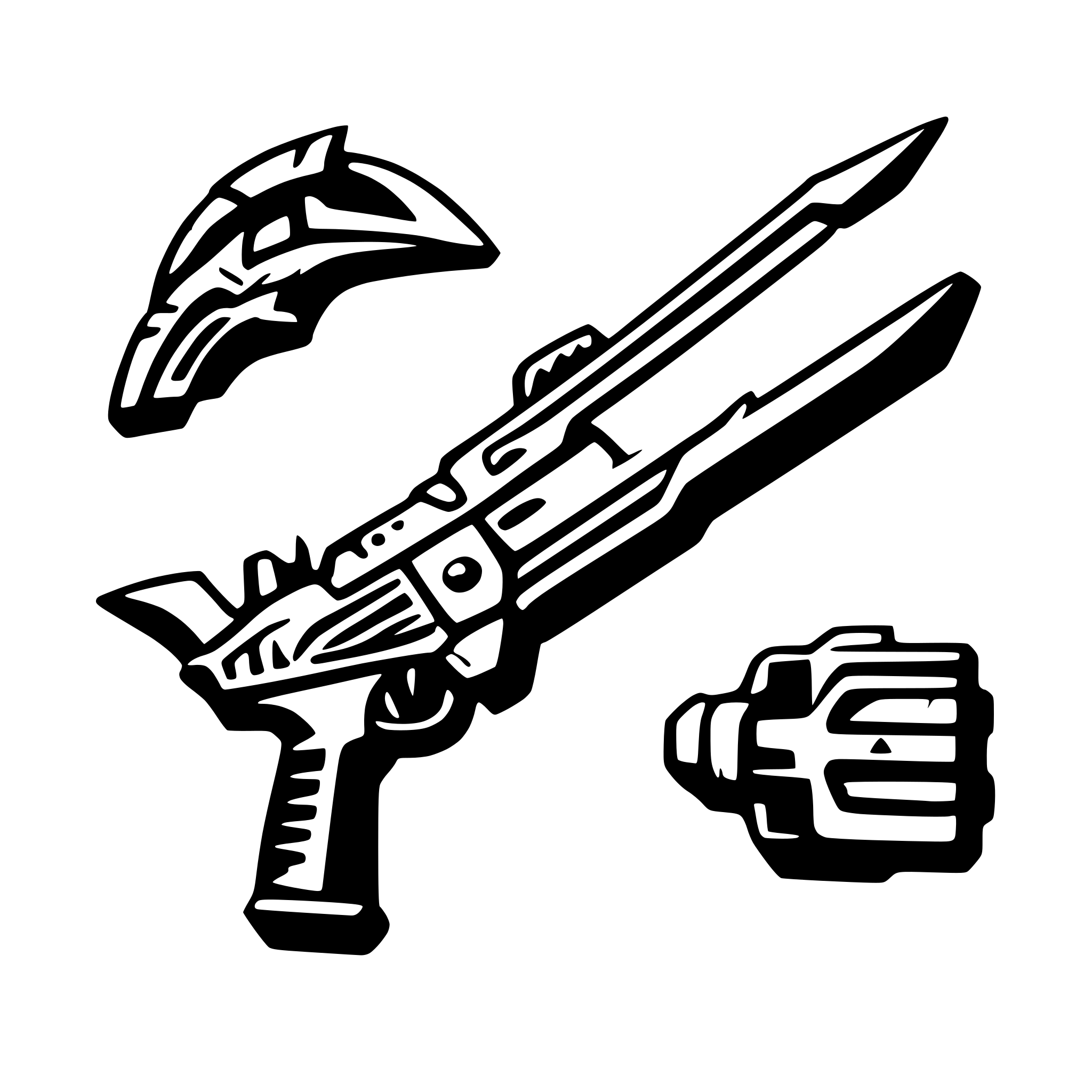 AI-generated SVG of a nerf style weapons