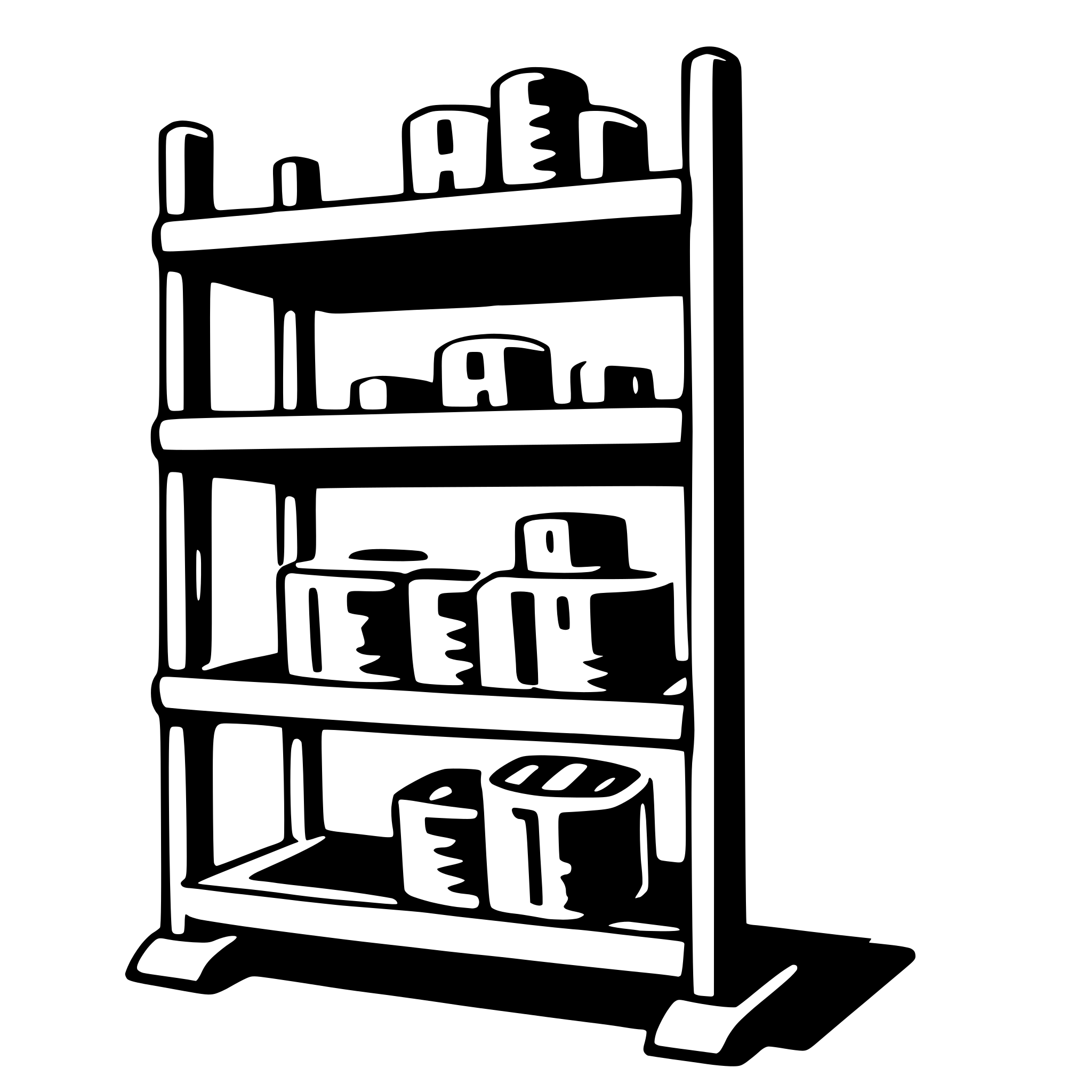 AI-generated SVG of 'rack'