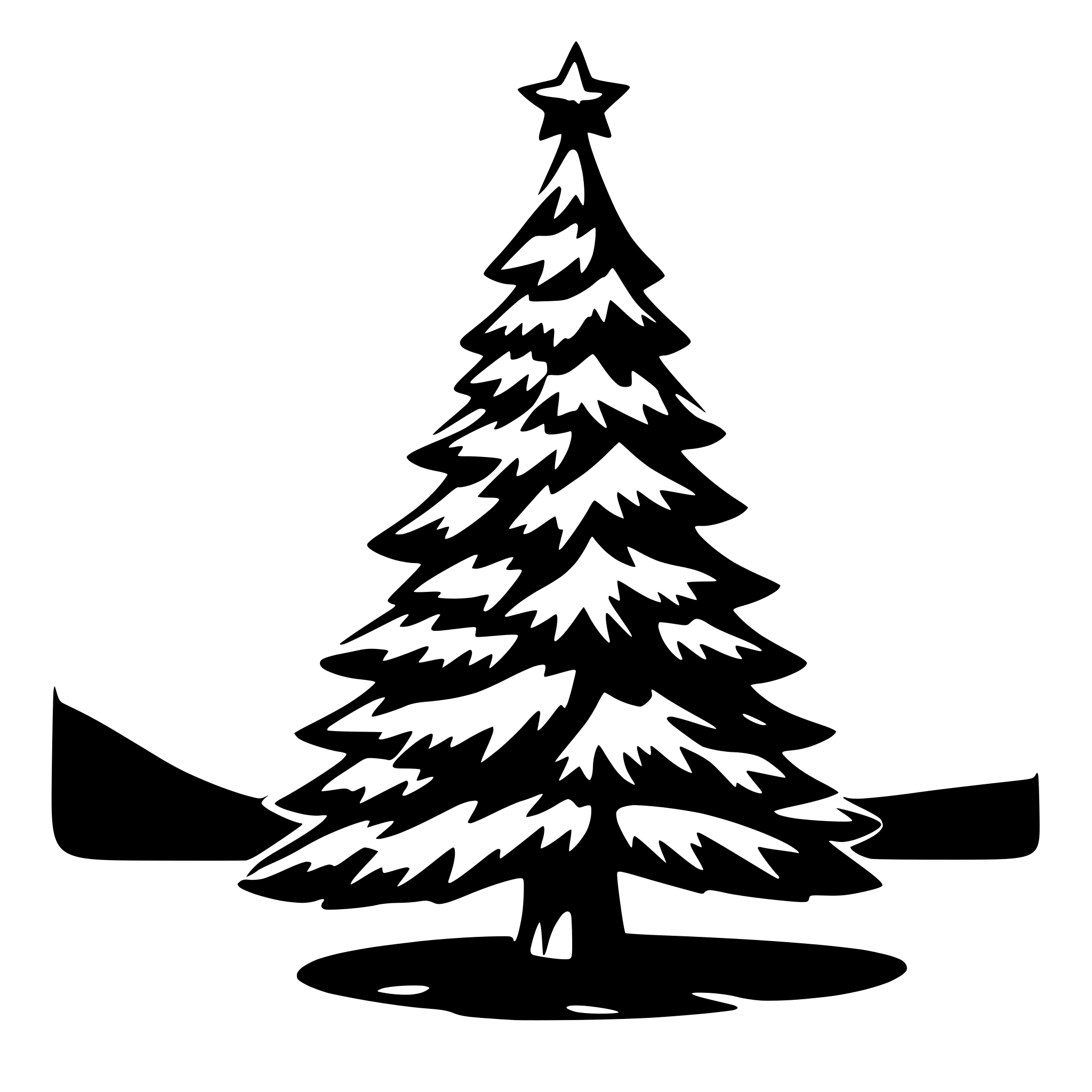 AI-generated SVG of a christmas tree