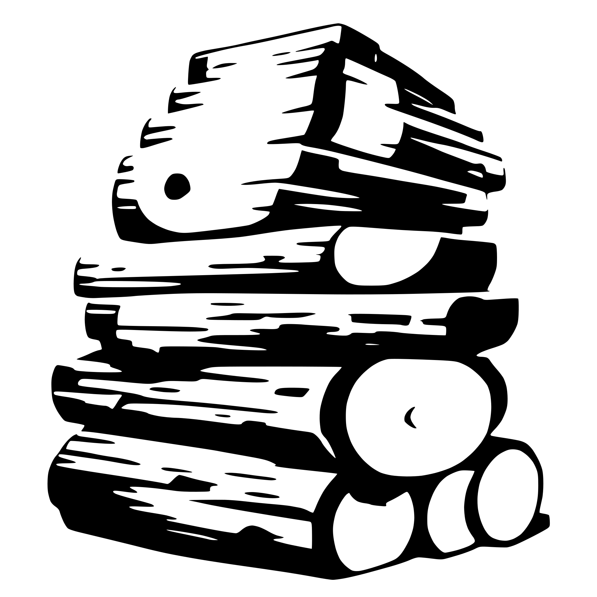 AI-generated SVG of a stack of wood palnks