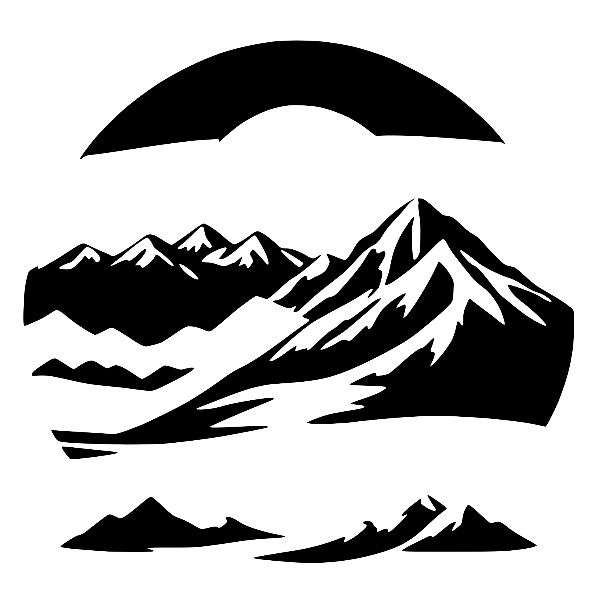 AI-generated SVG of a gradient with Peace theme that uses Snowy Mountain for color reference NO TEXT