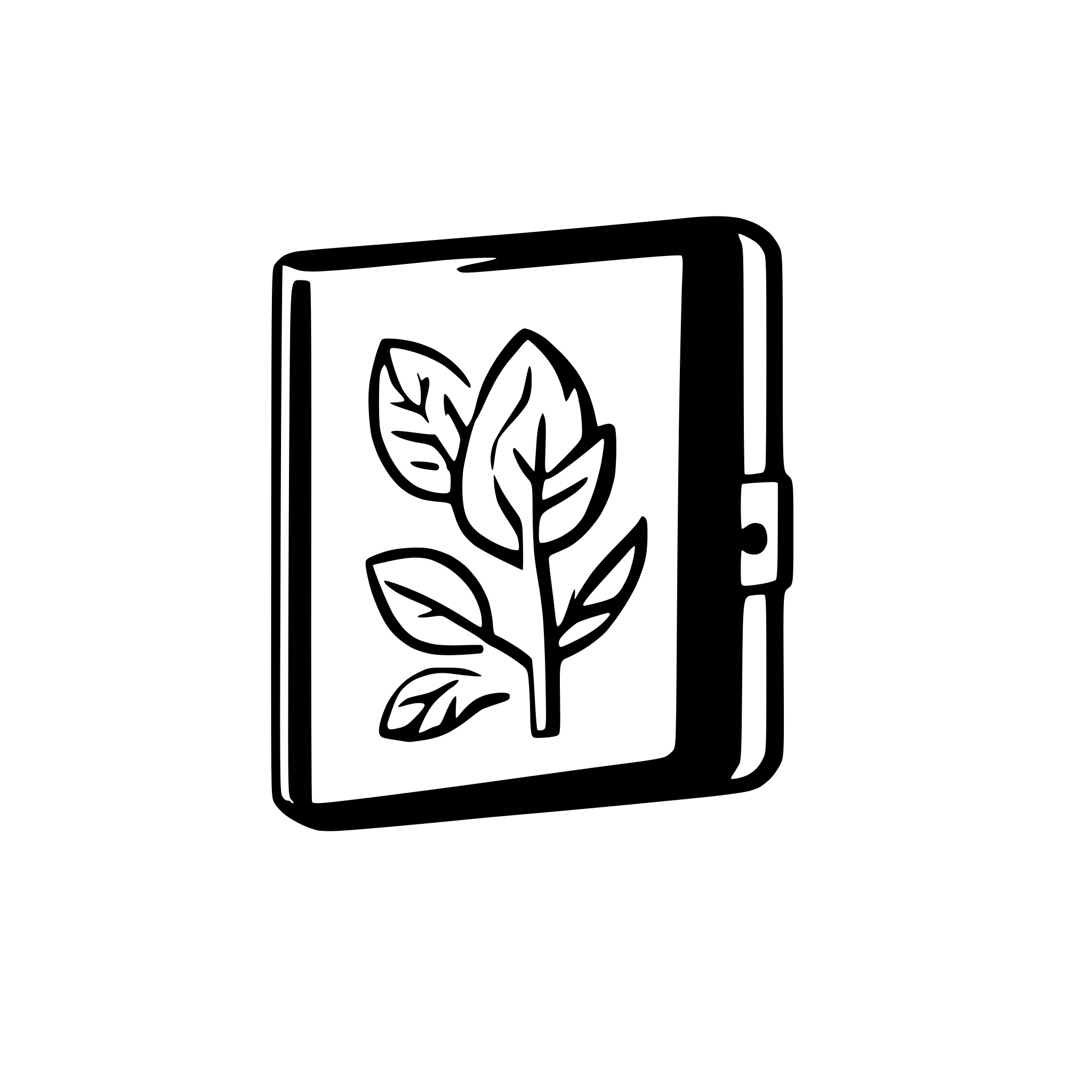 AI-generated SVG of a create an svg that demonstrates an open binder book