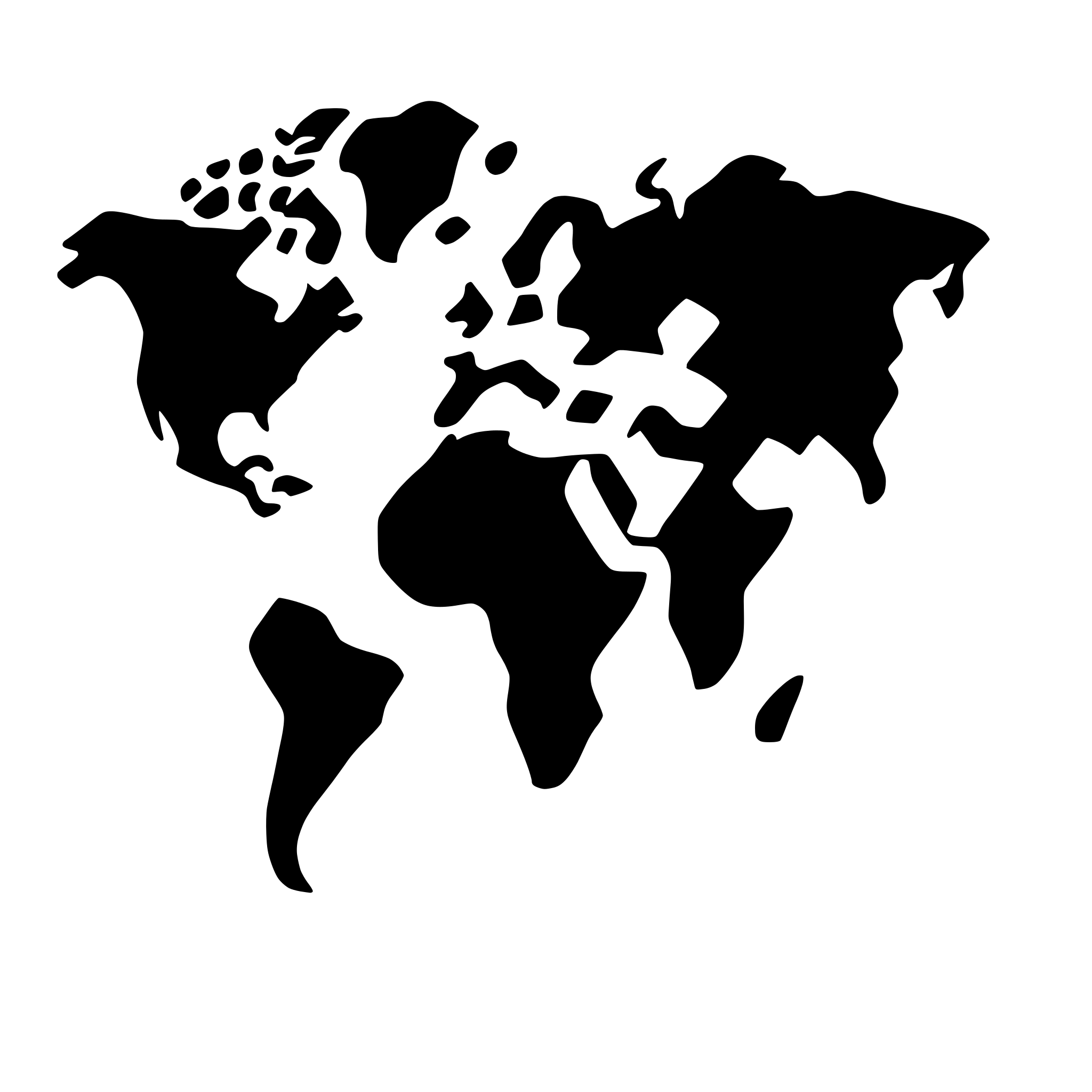 AI-generated SVG of a world map