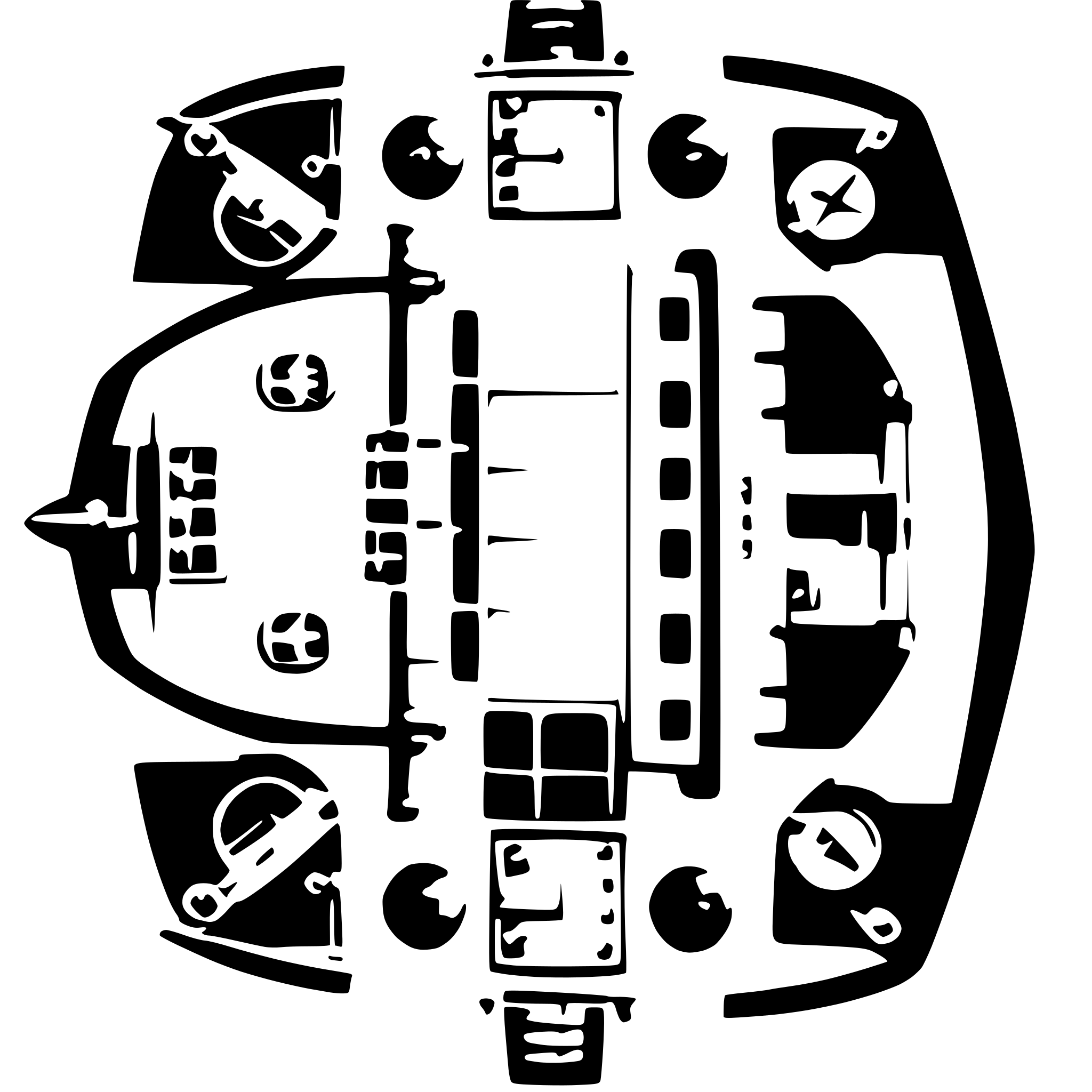 AI-generated SVG of a a deck plan of a sea vessel from above with compartments and cabins of at least 10 pieces, each of the elements must have a name attribute