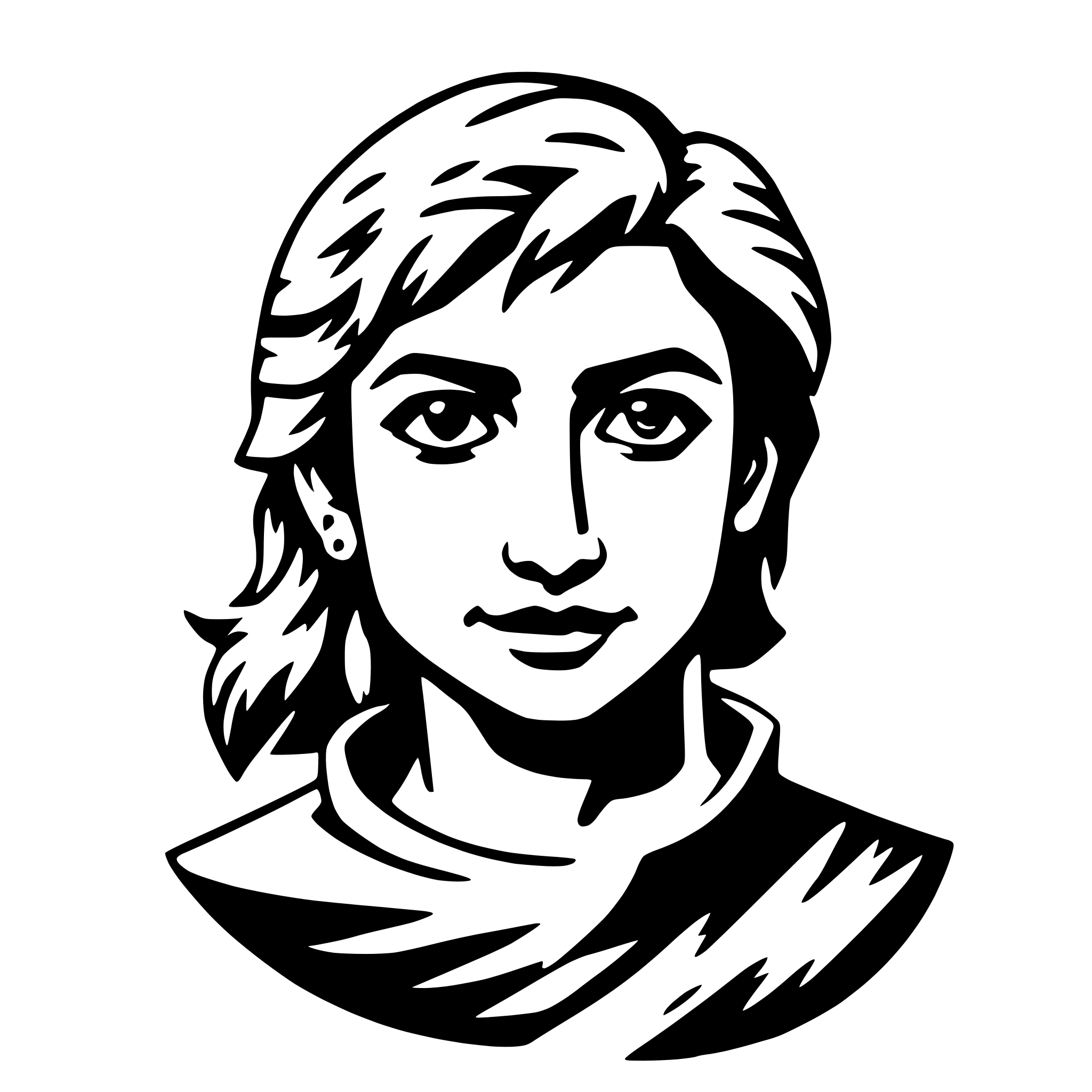 AI-generated SVG of a surya