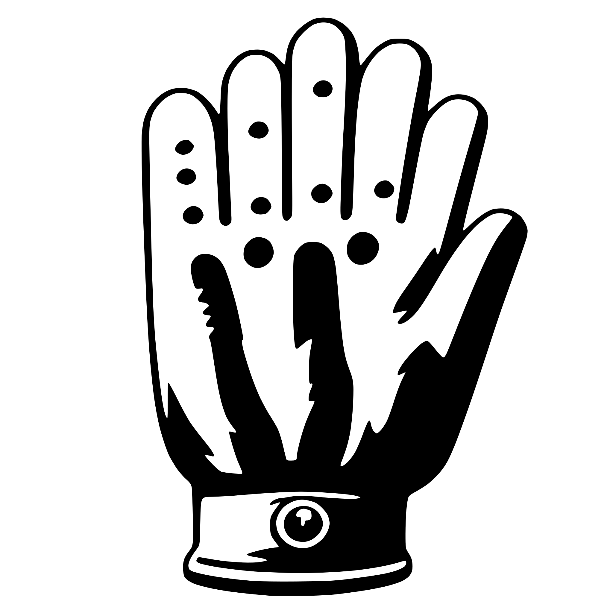 AI-generated SVG of a glove