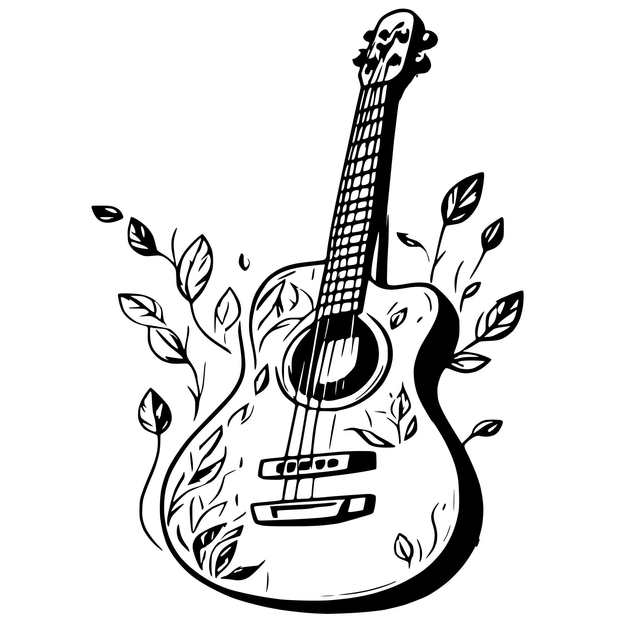 AI-generated SVG of 'guitar chord'