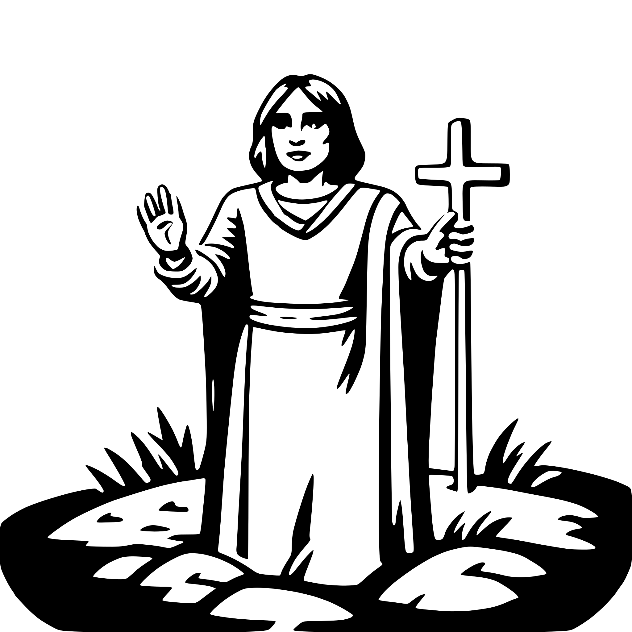 AI-generated SVG of 'resurrection'