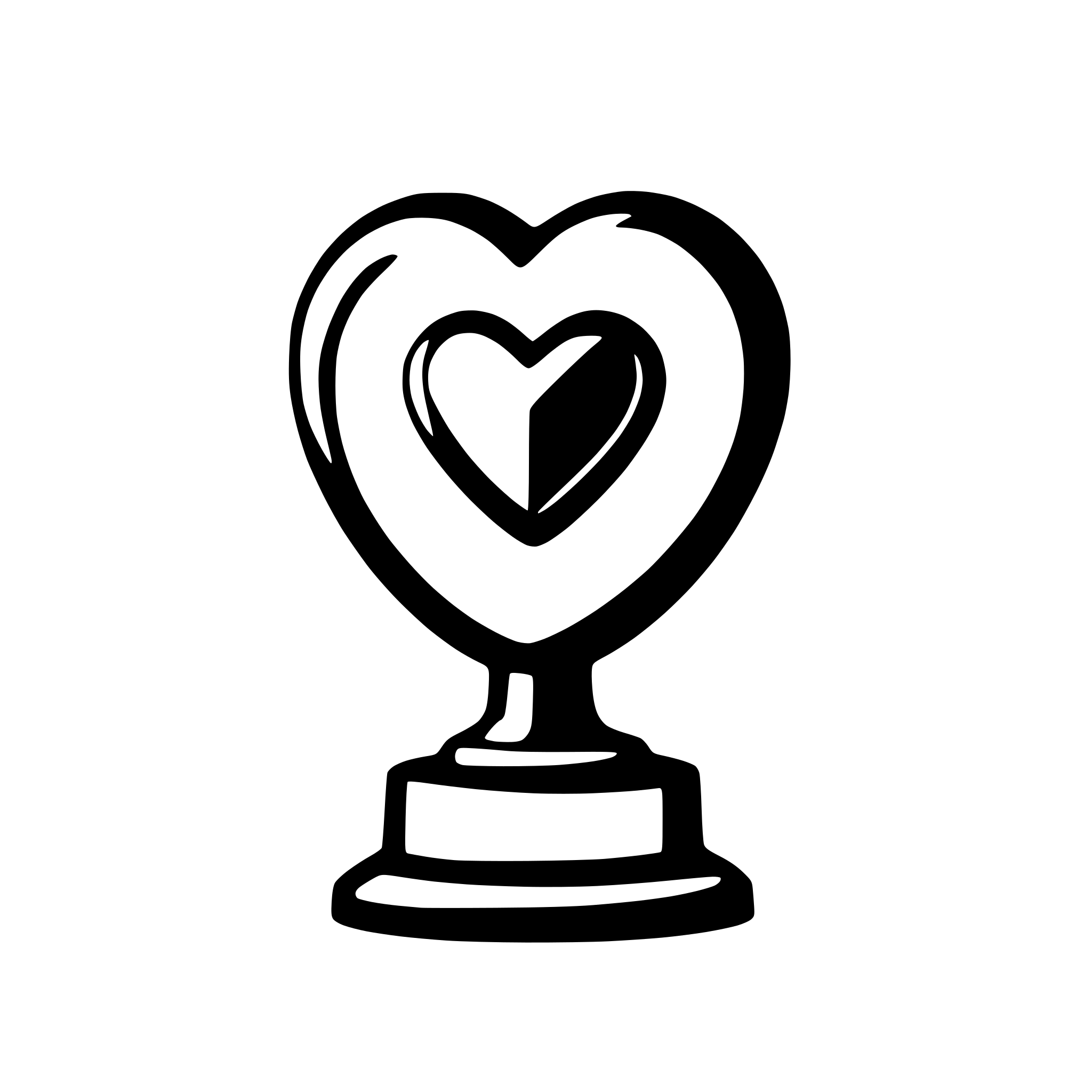 AI-generated SVG of a the heart icon in trophy