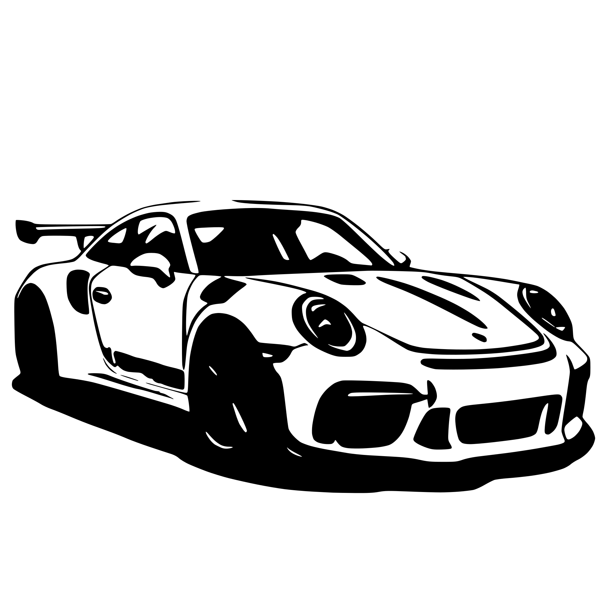 AI-generated SVG of 'Porsche 992 GT3 RS'