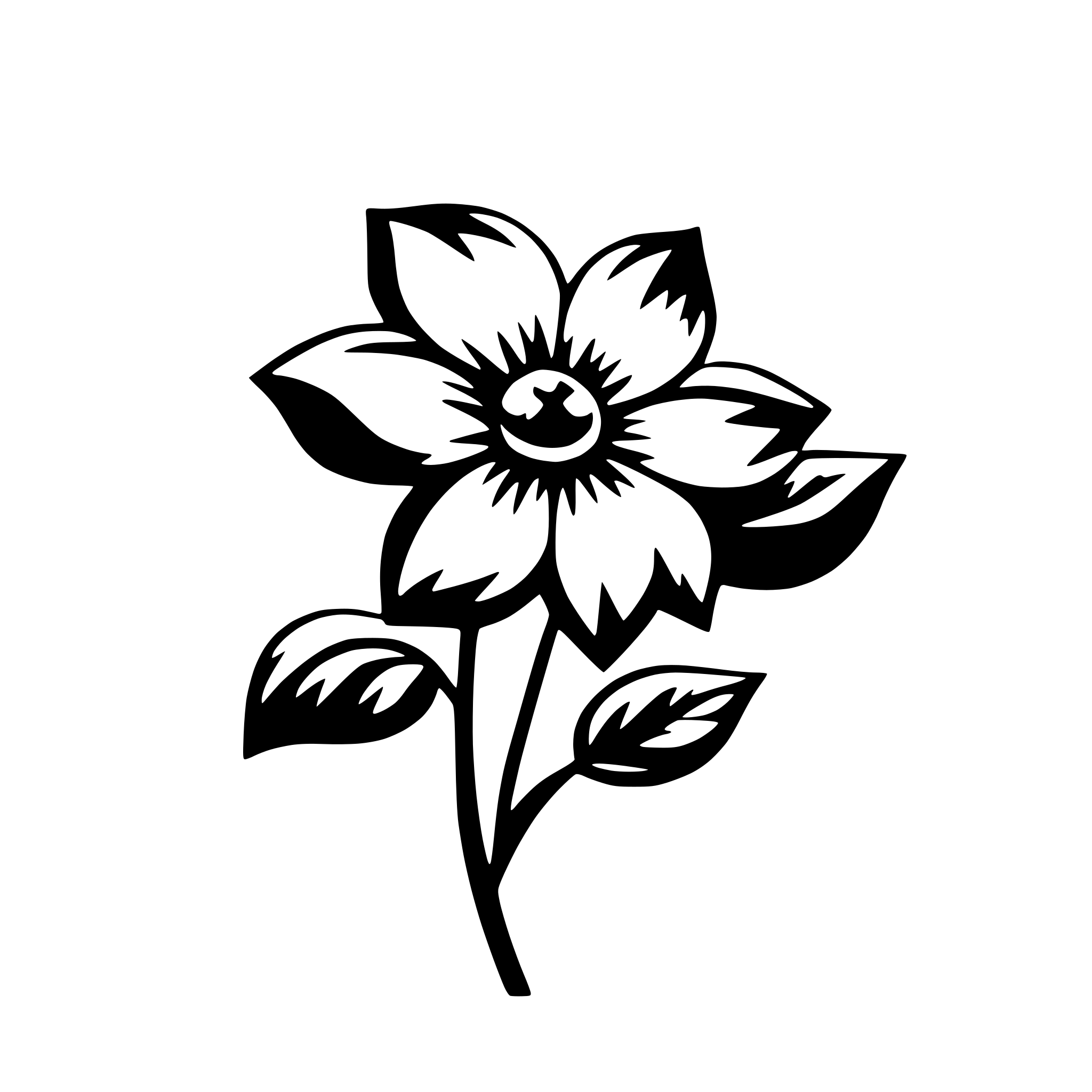AI-generated SVG of a flower