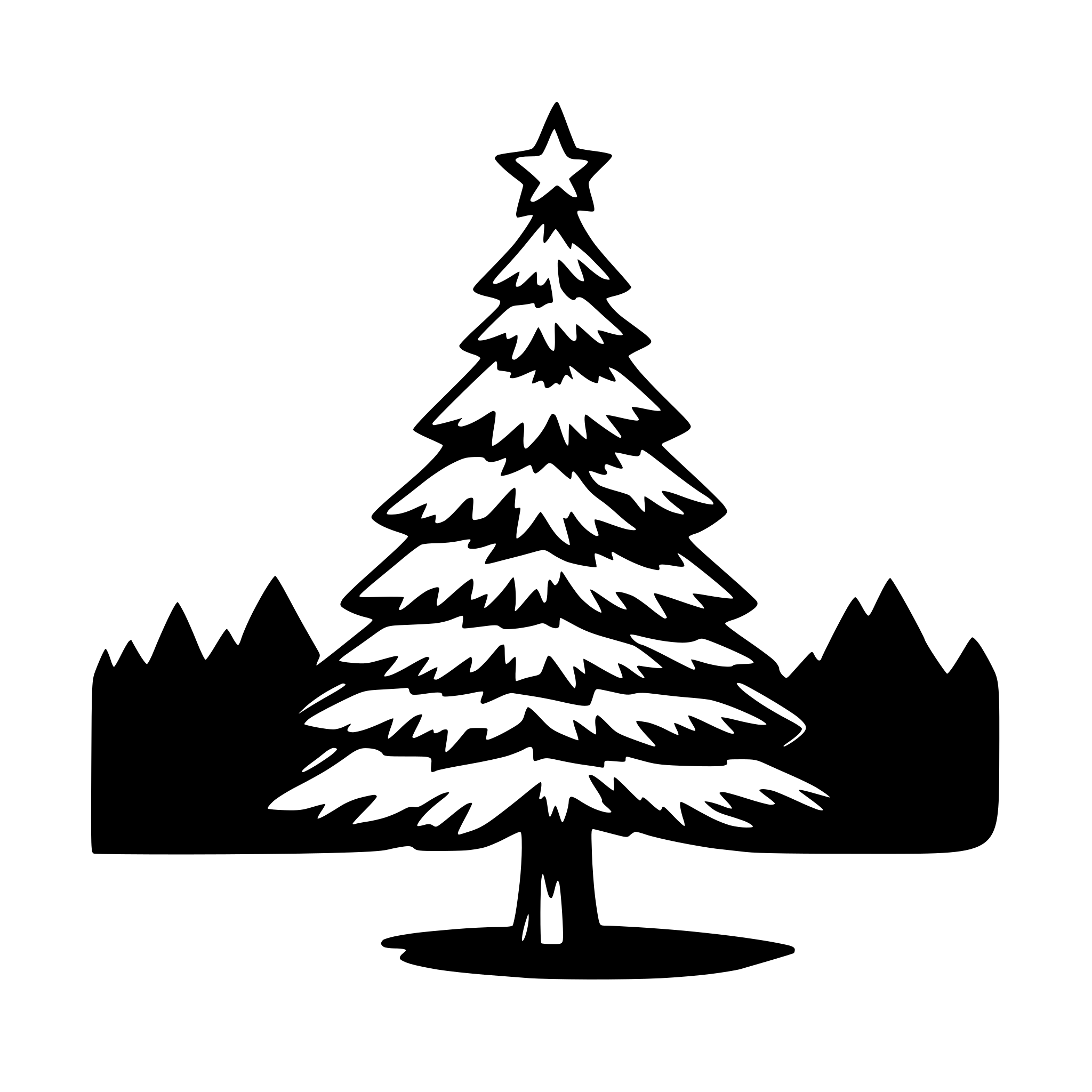 AI-generated SVG of 'christmas tree'