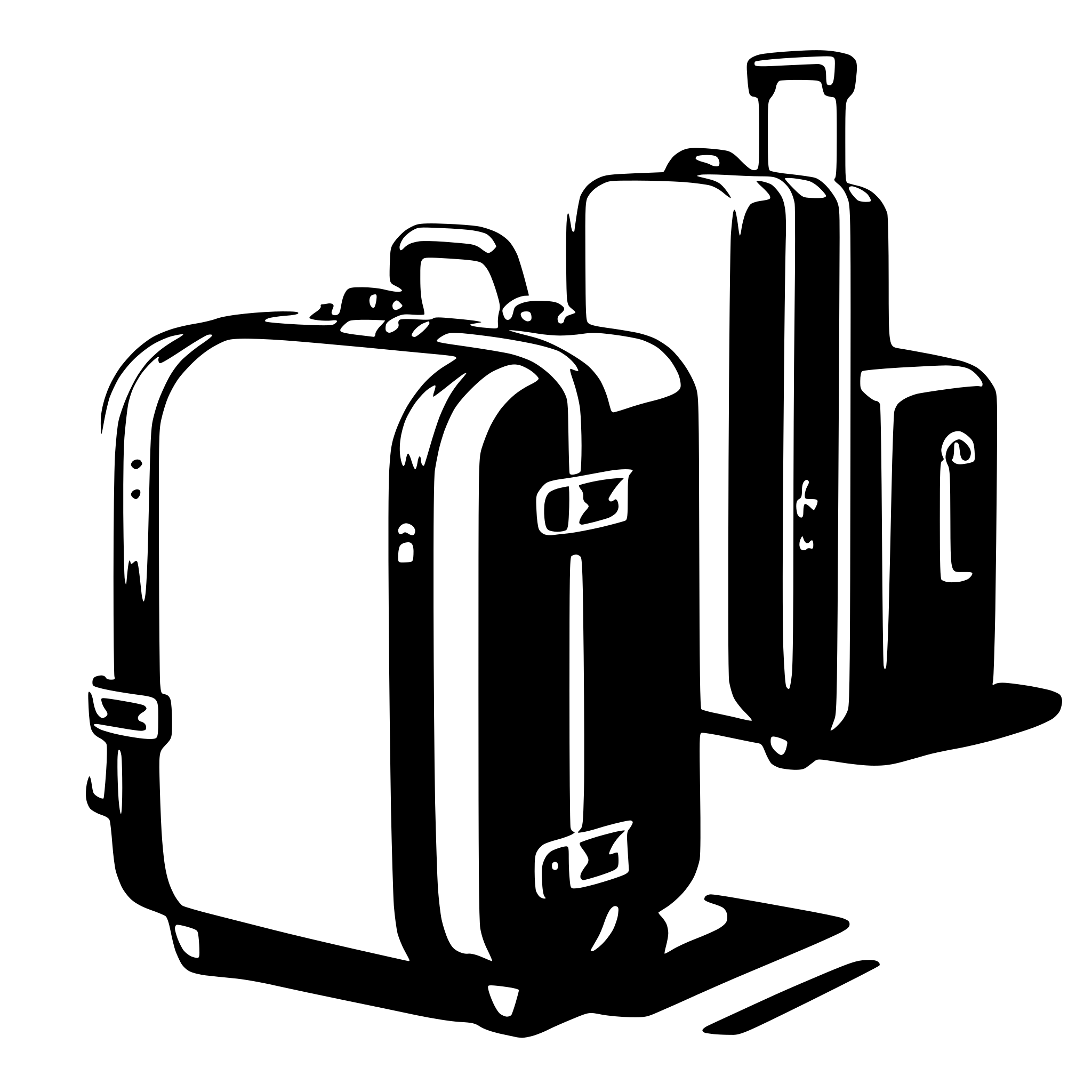 AI-generated SVG of a luggage