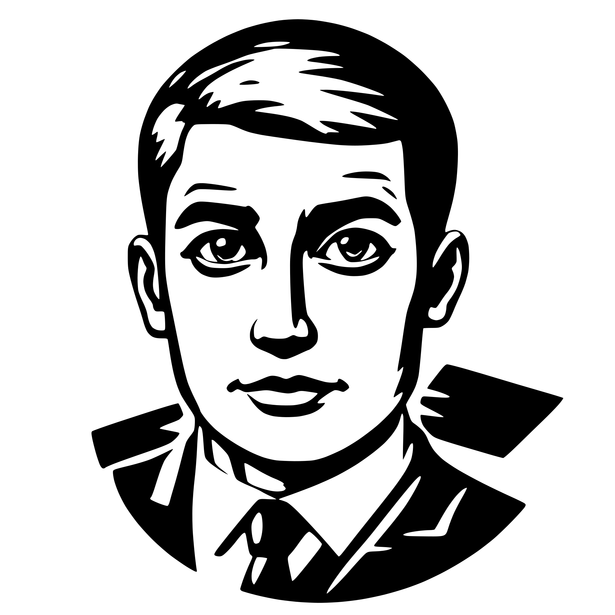 AI-generated SVG of 'percentage man'