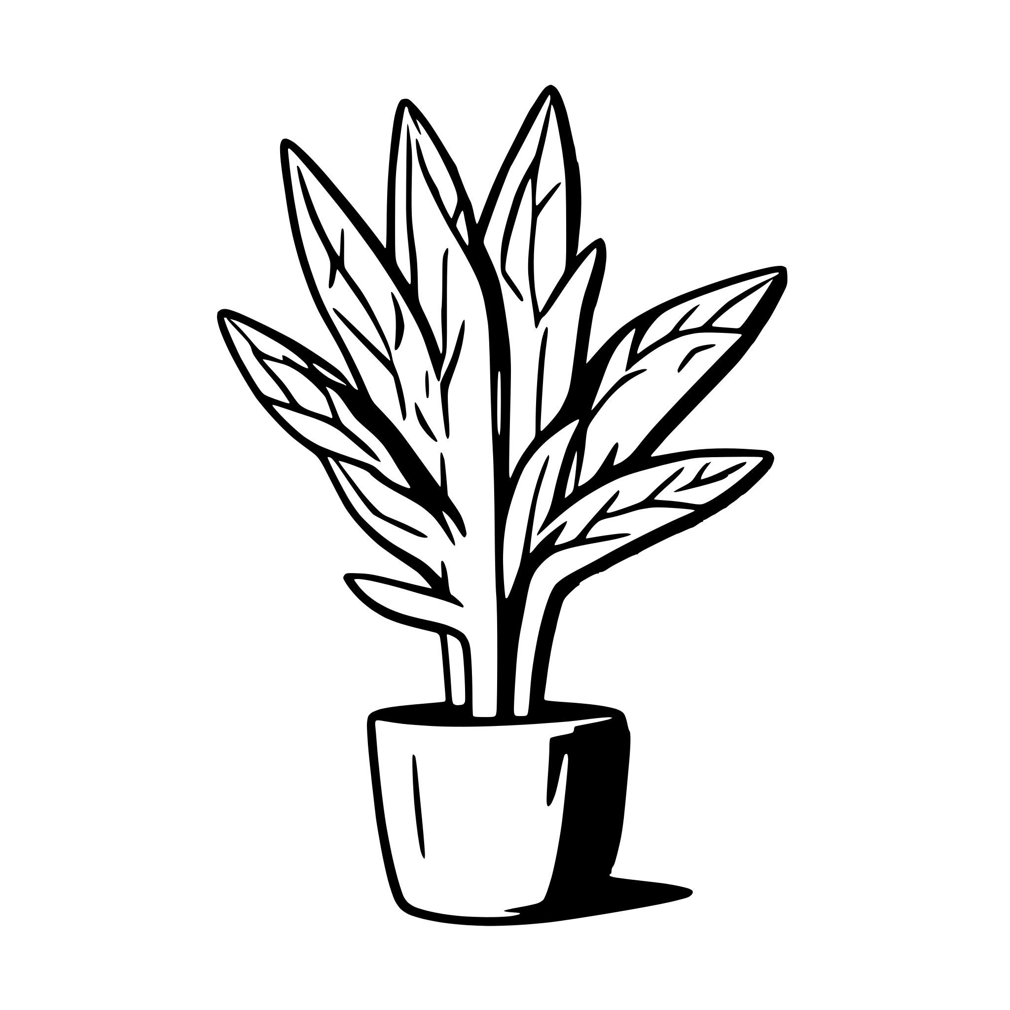 AI-generated SVG of 'aloe plant'
