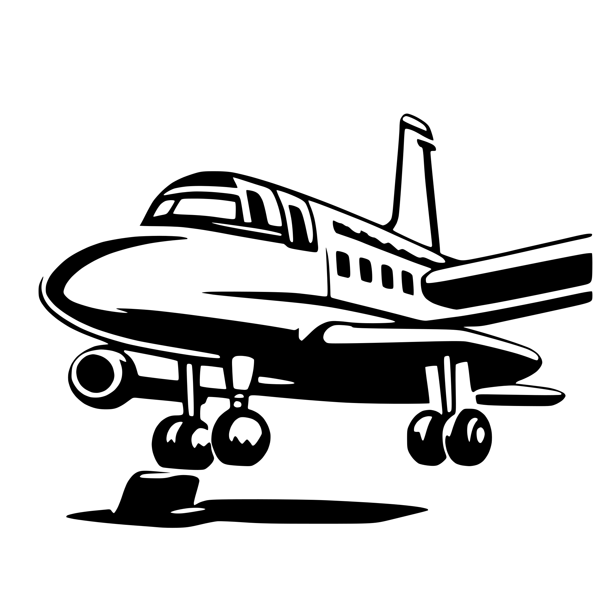 AI-generated SVG of 'an airplane'