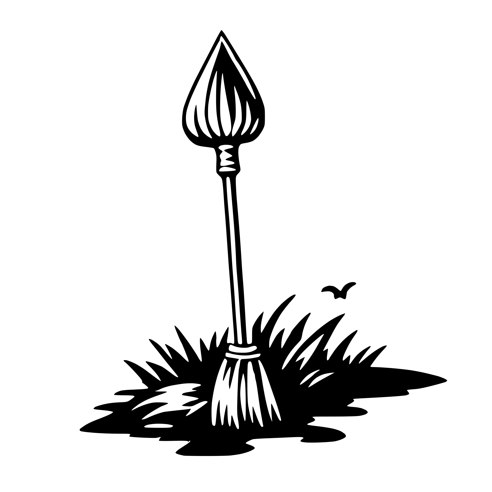 AI-generated SVG of a witch's broom
