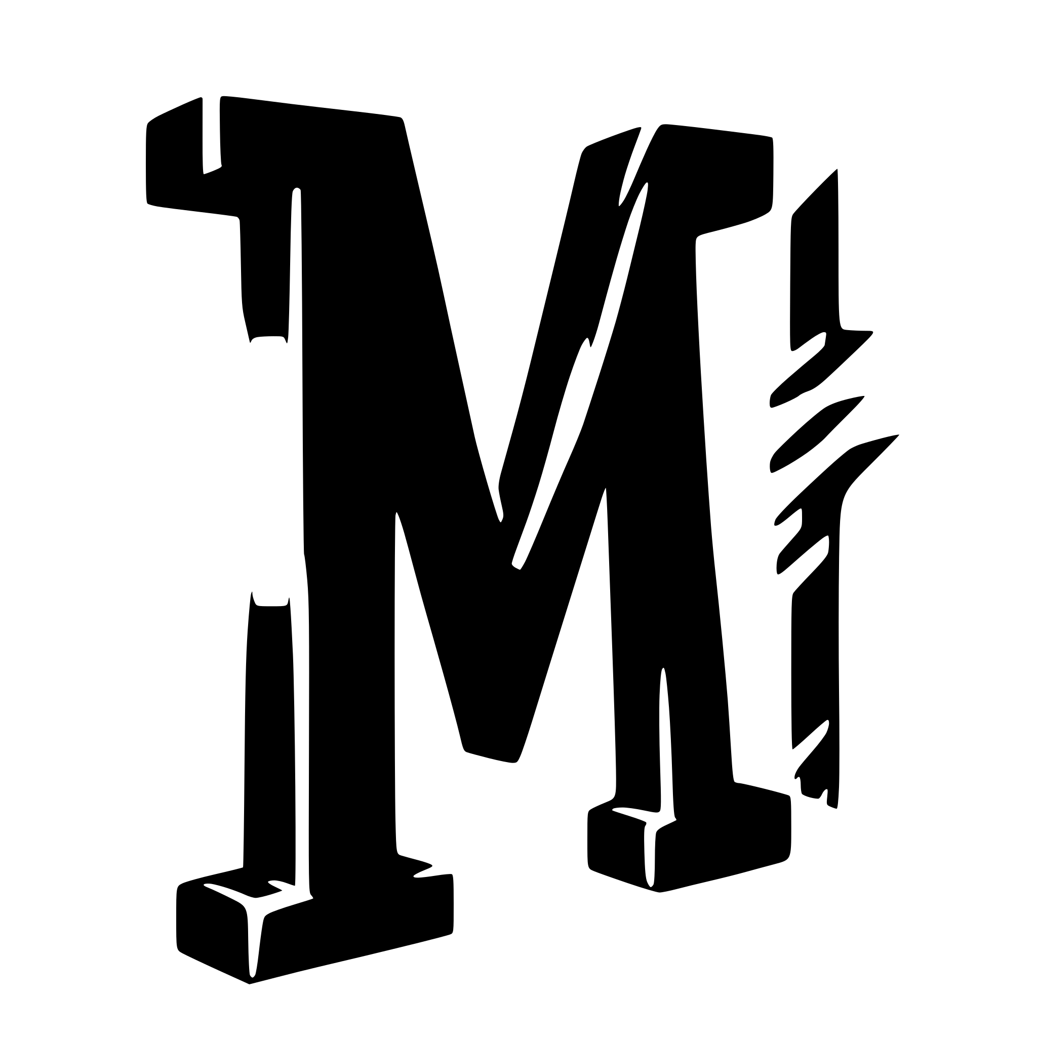 AI-generated SVG of a the letter M, purple, for web developer