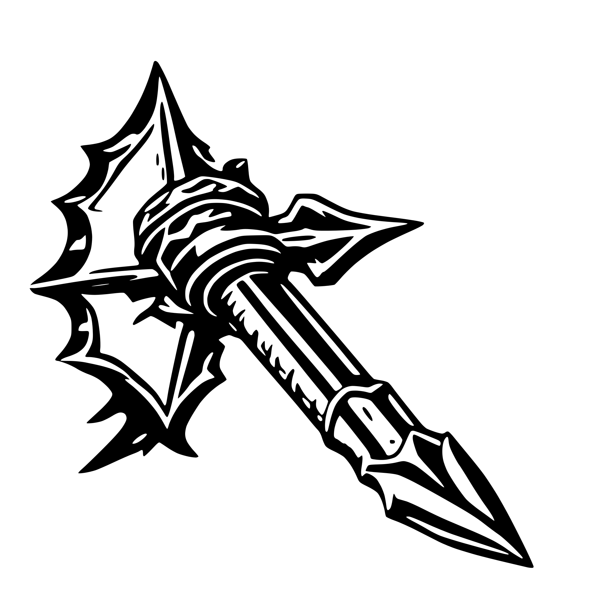 AI-generated SVG of 'dungeons and dragons fire bolt'