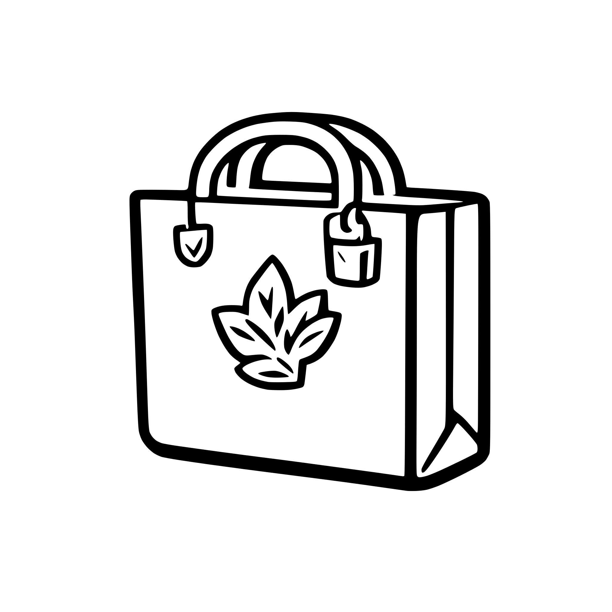 AI-generated SVG of a Create a clean 3D-style white icon on a transparent background. The icon should feature a minimal shopping bag with a small door symbol inside it. The design should look modern, soft, and premium. No text, no shadows. Feminine and elegant, suitable for a lipstick-related brand aesthetic.
