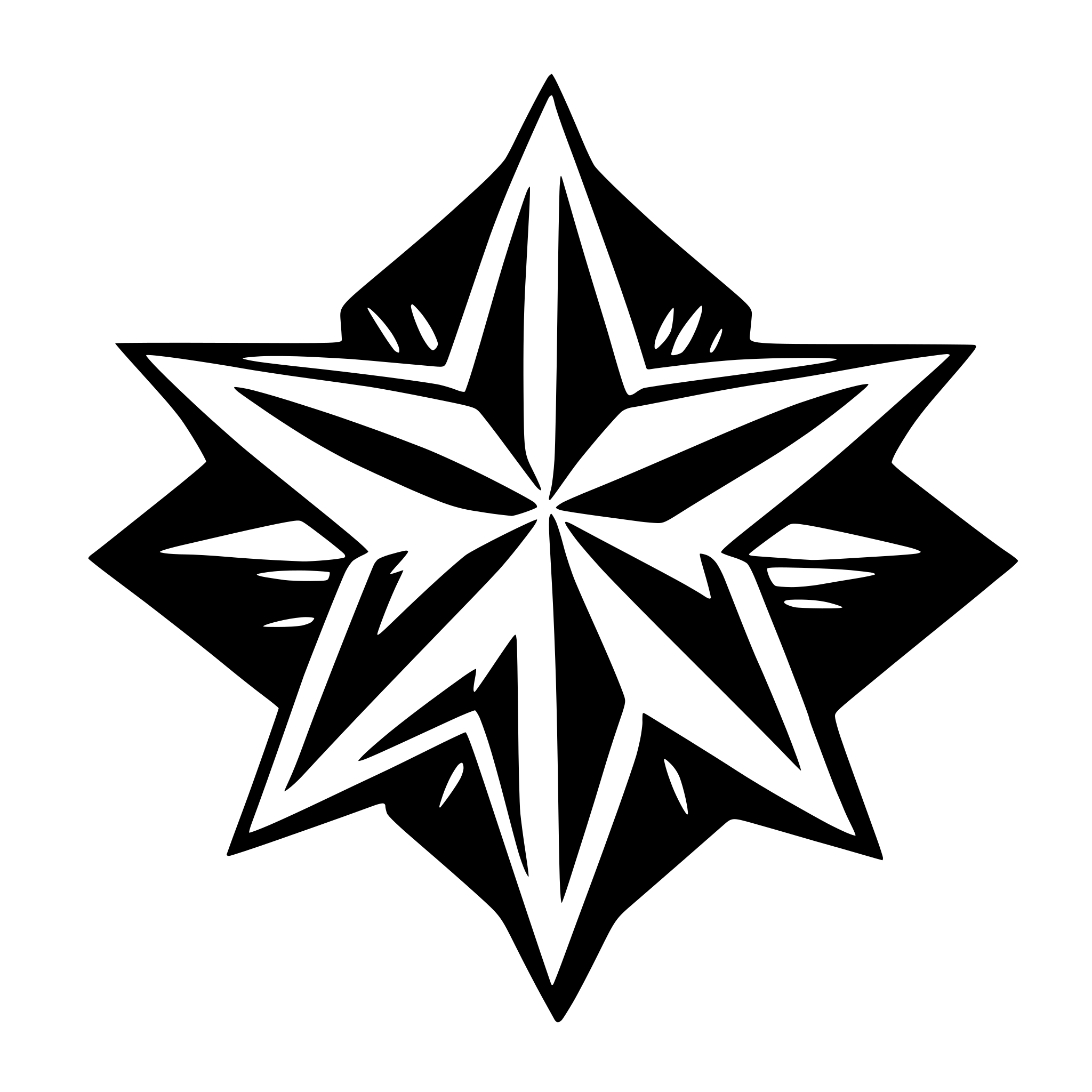 AI-generated SVG of 'a star with seven points'