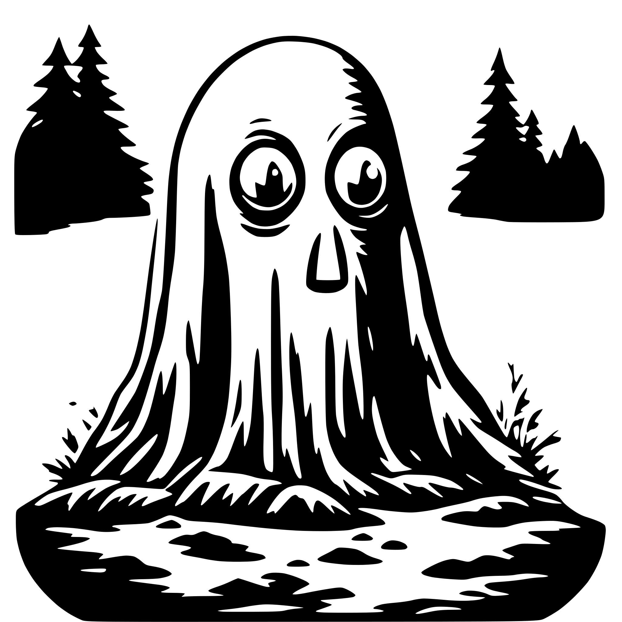AI-generated SVG of a the groke