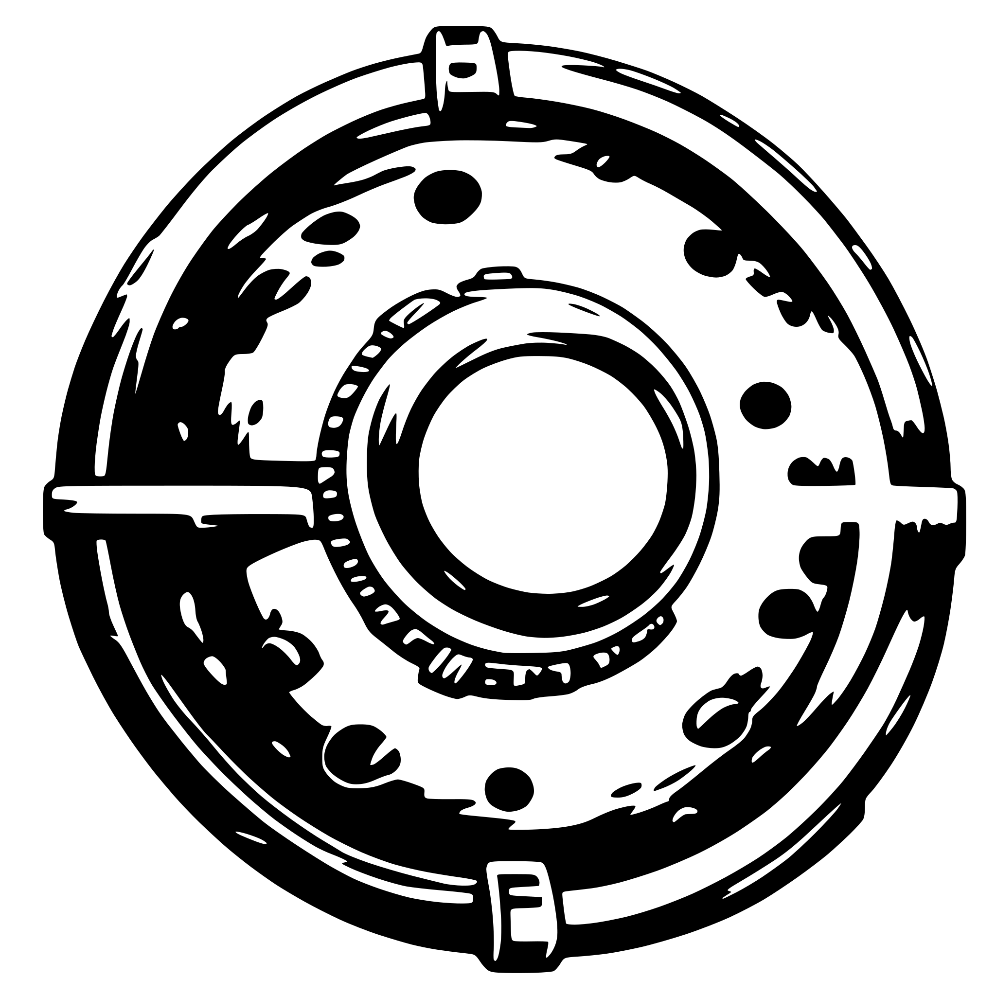 AI-generated SVG of 'rust orbit'