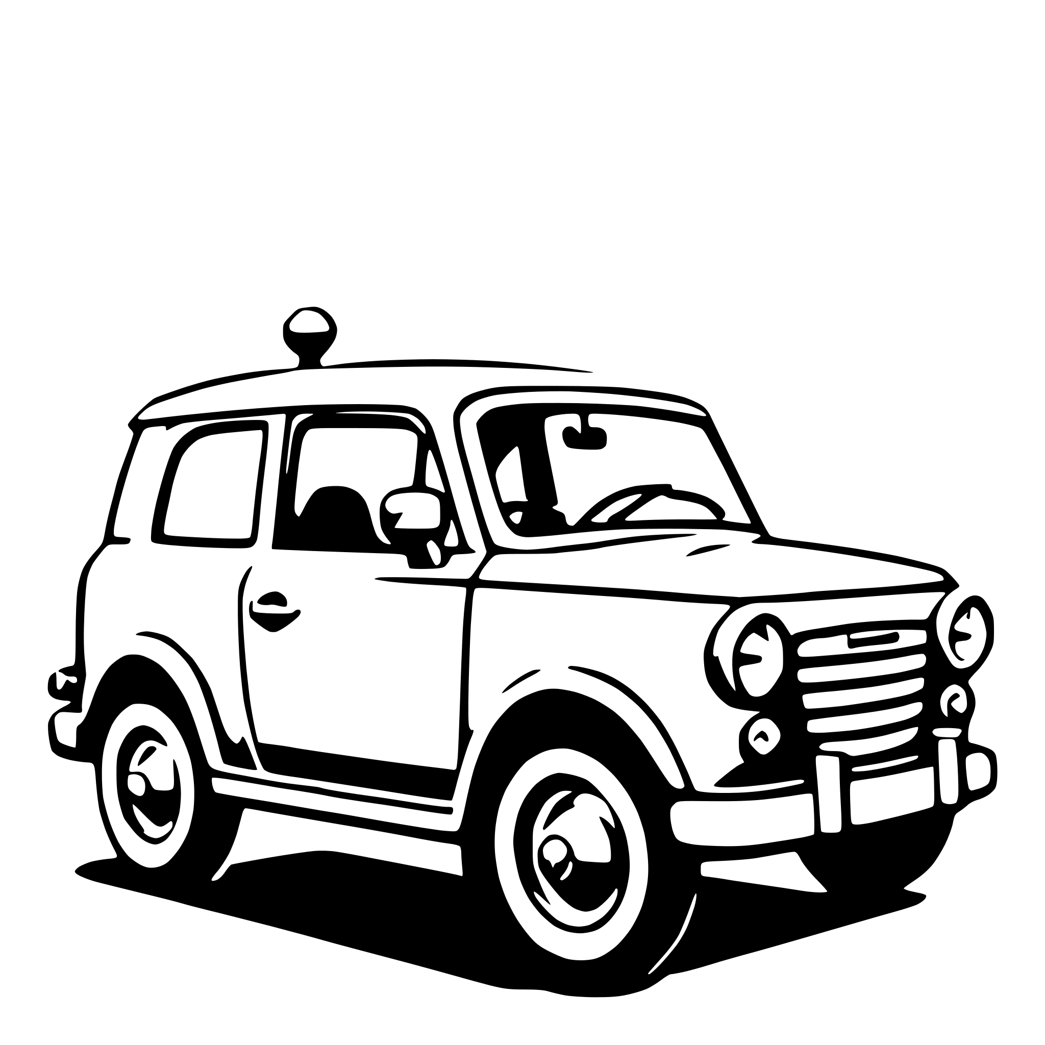 AI-generated SVG of a subcompact car