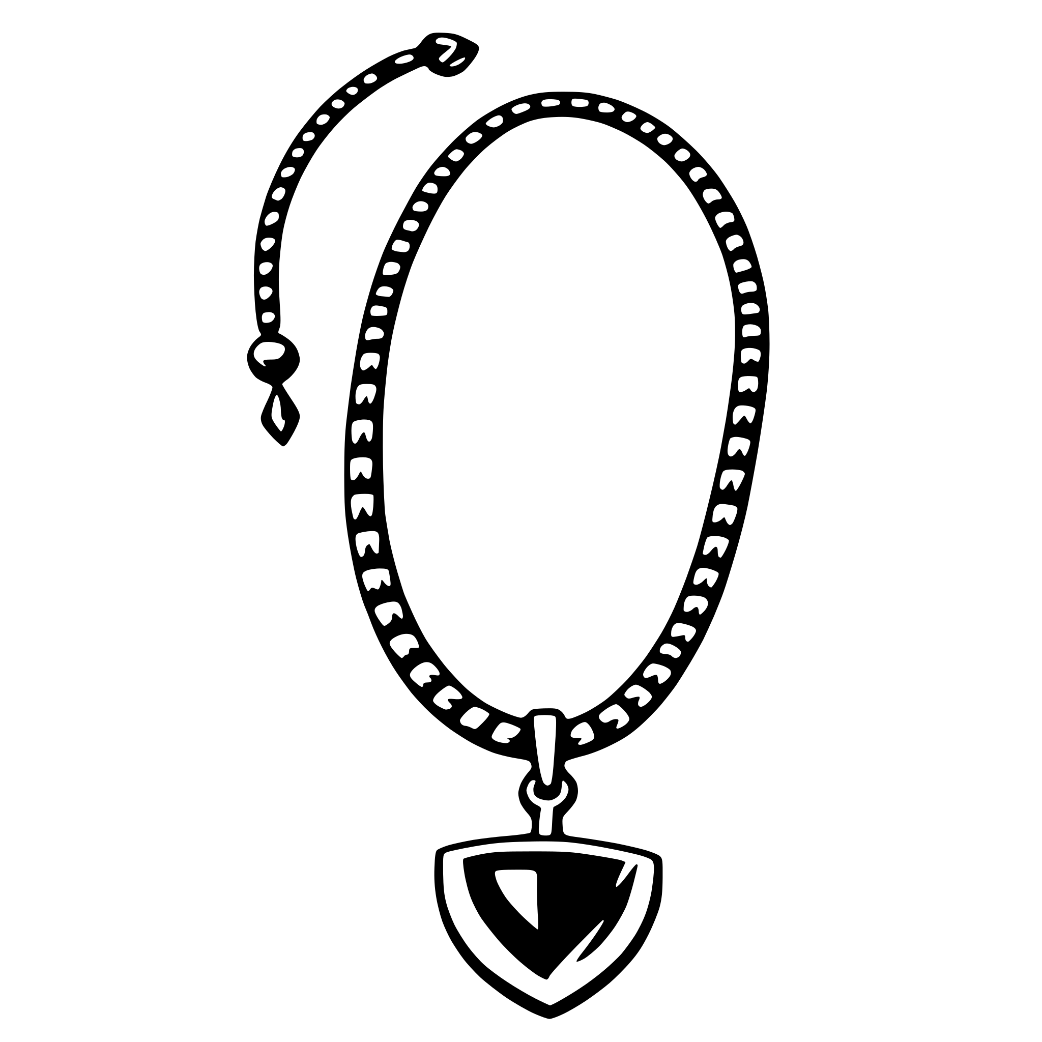 AI-generated SVG of 'necklace'
