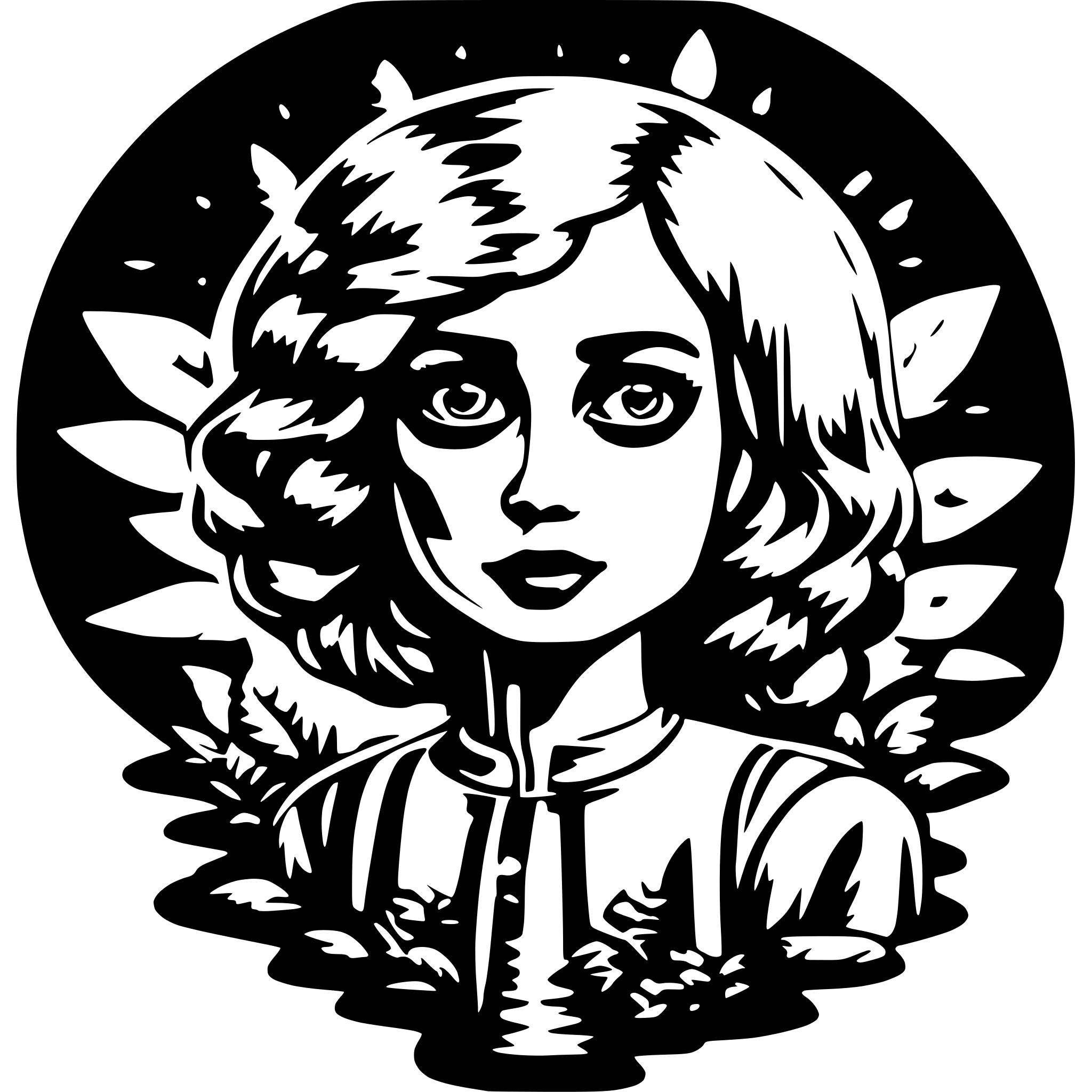 AI-generated SVG of 'trippy'